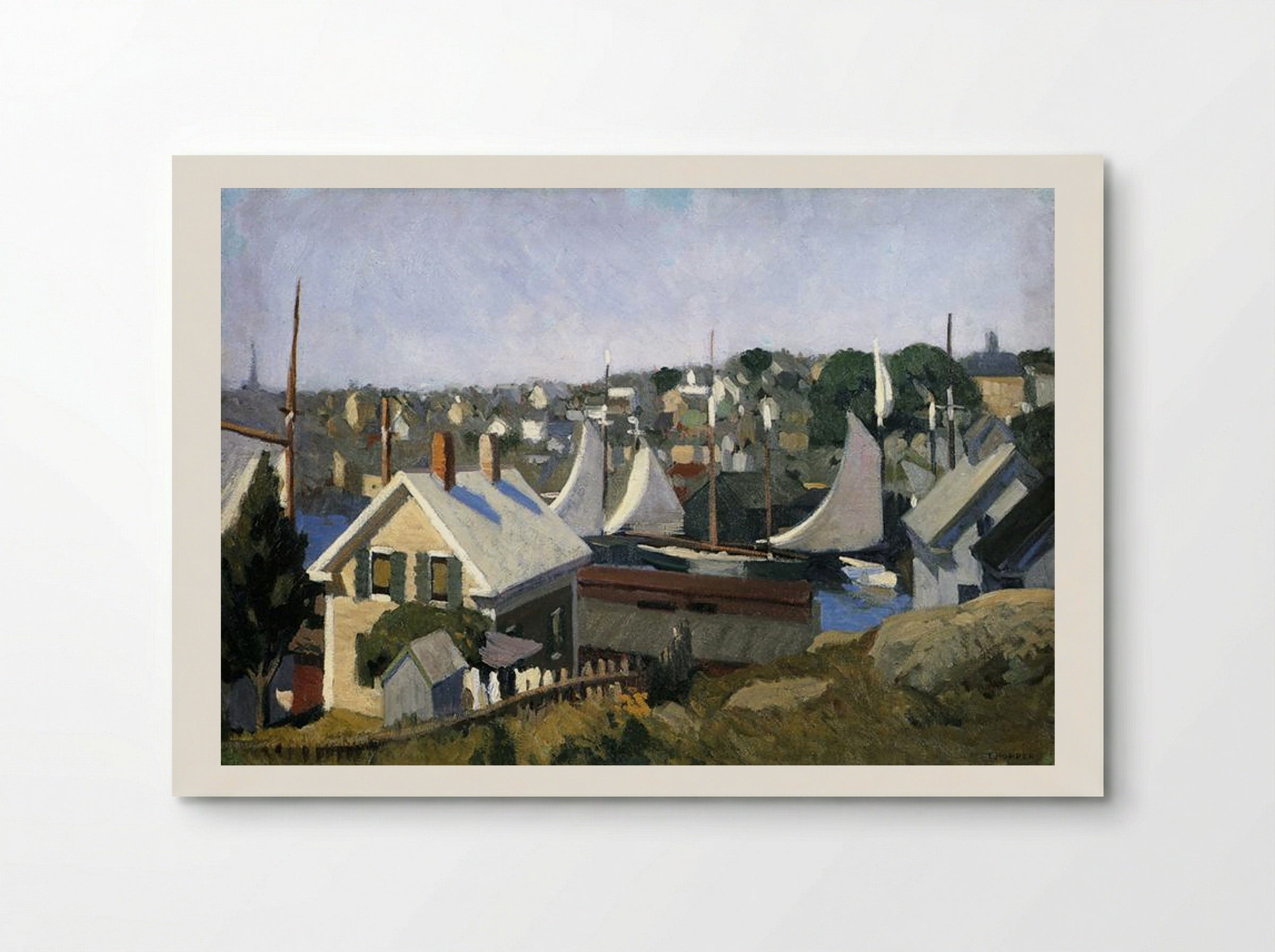 Gloucester Harbor - Edward Hopper - Poster