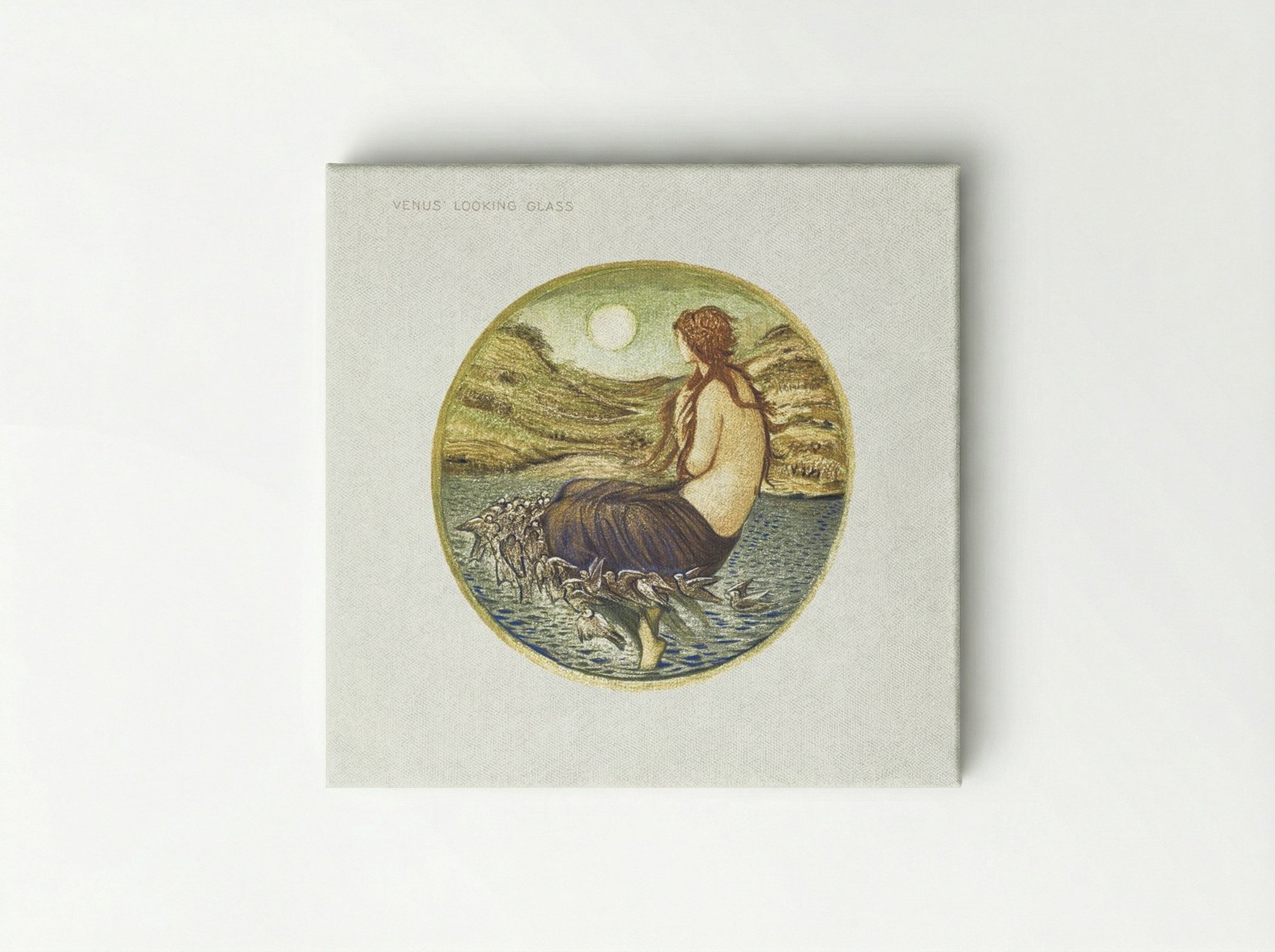 Venus' Looking Glass - Edward Burne-Jones - Canvas