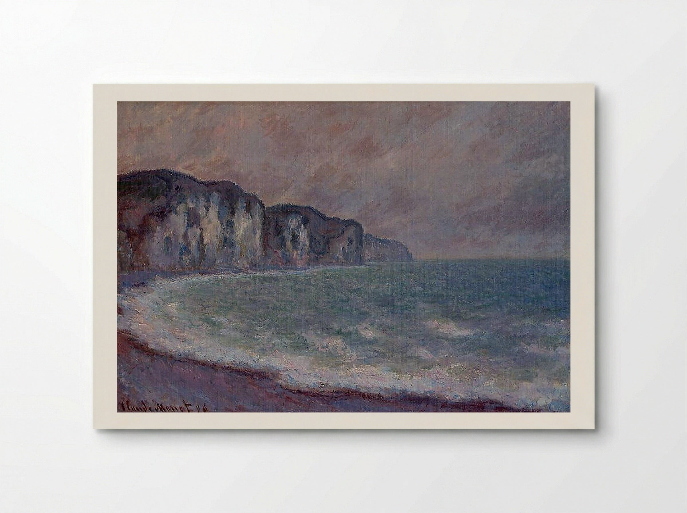 Cliff at Pourville - Claude Monet - Poster