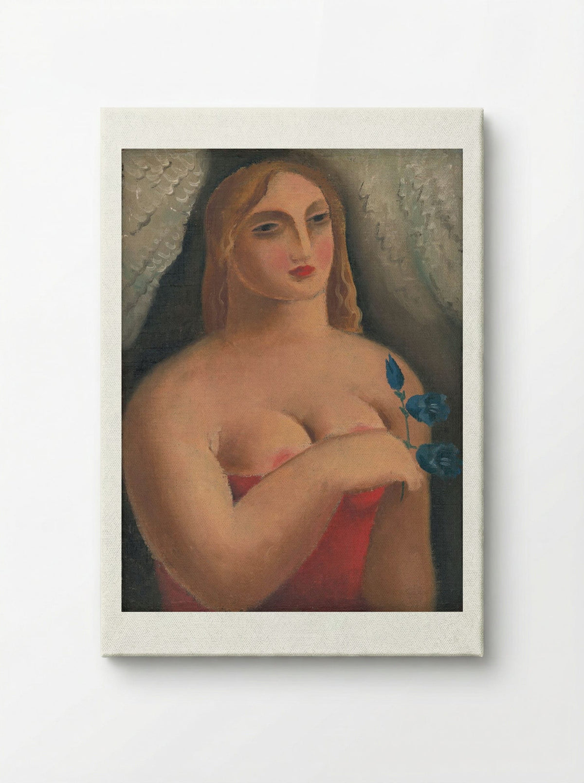 Woman with Bellflowers - Mikuláš Galanda - Canvas