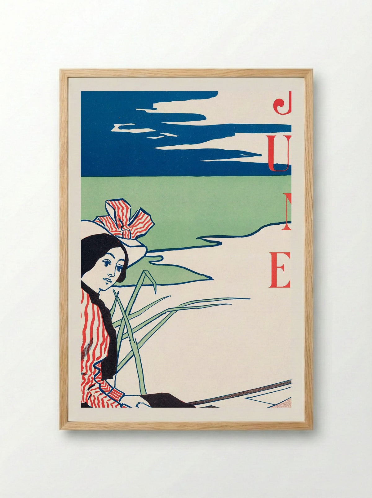 Lippincott's, June - Edward Penfield - Framed Print Wood
