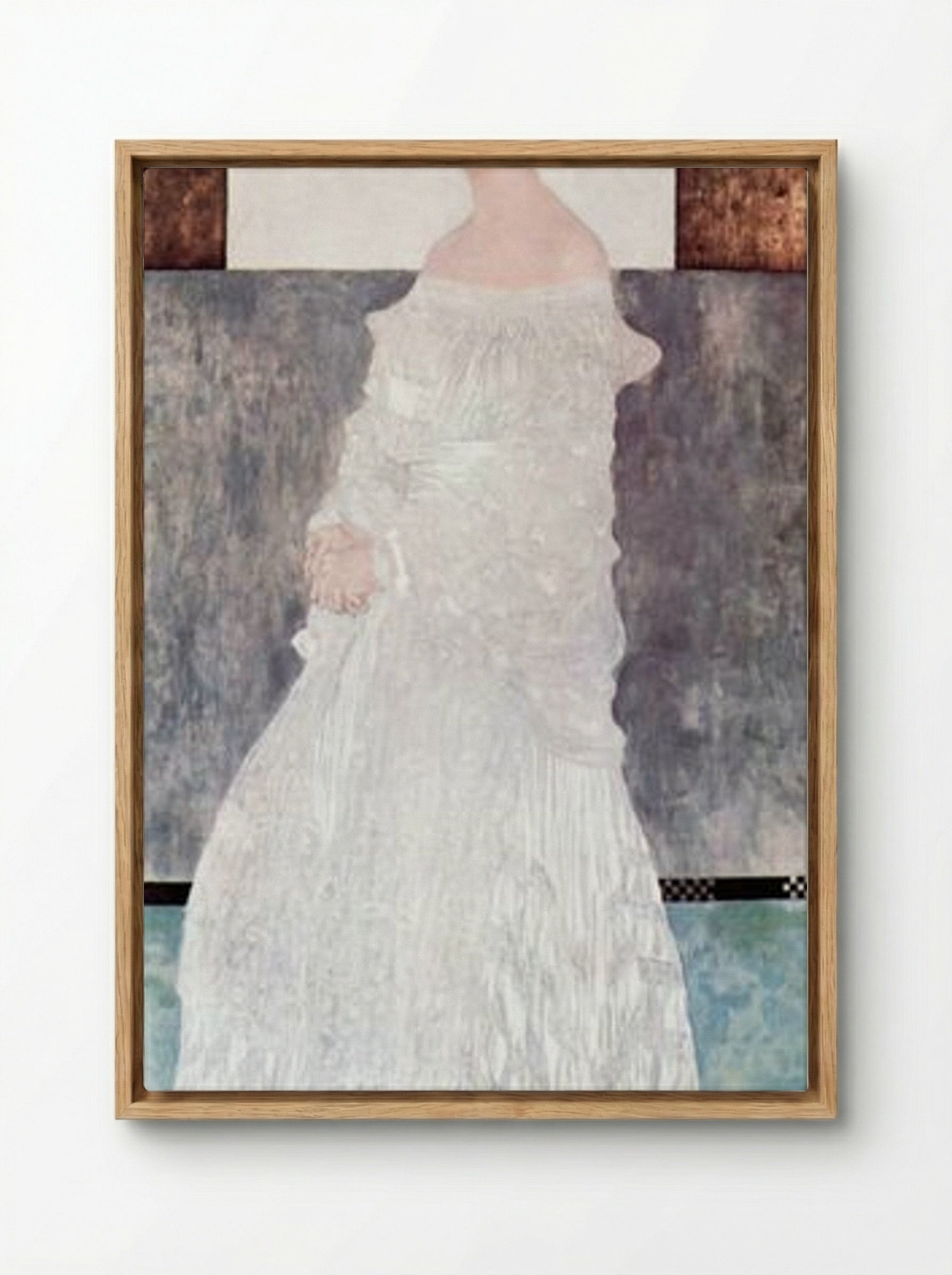 Portrait of Margaret Stonborough-Wittgenstein - Gustav Klimt - Framed Canvas Wood