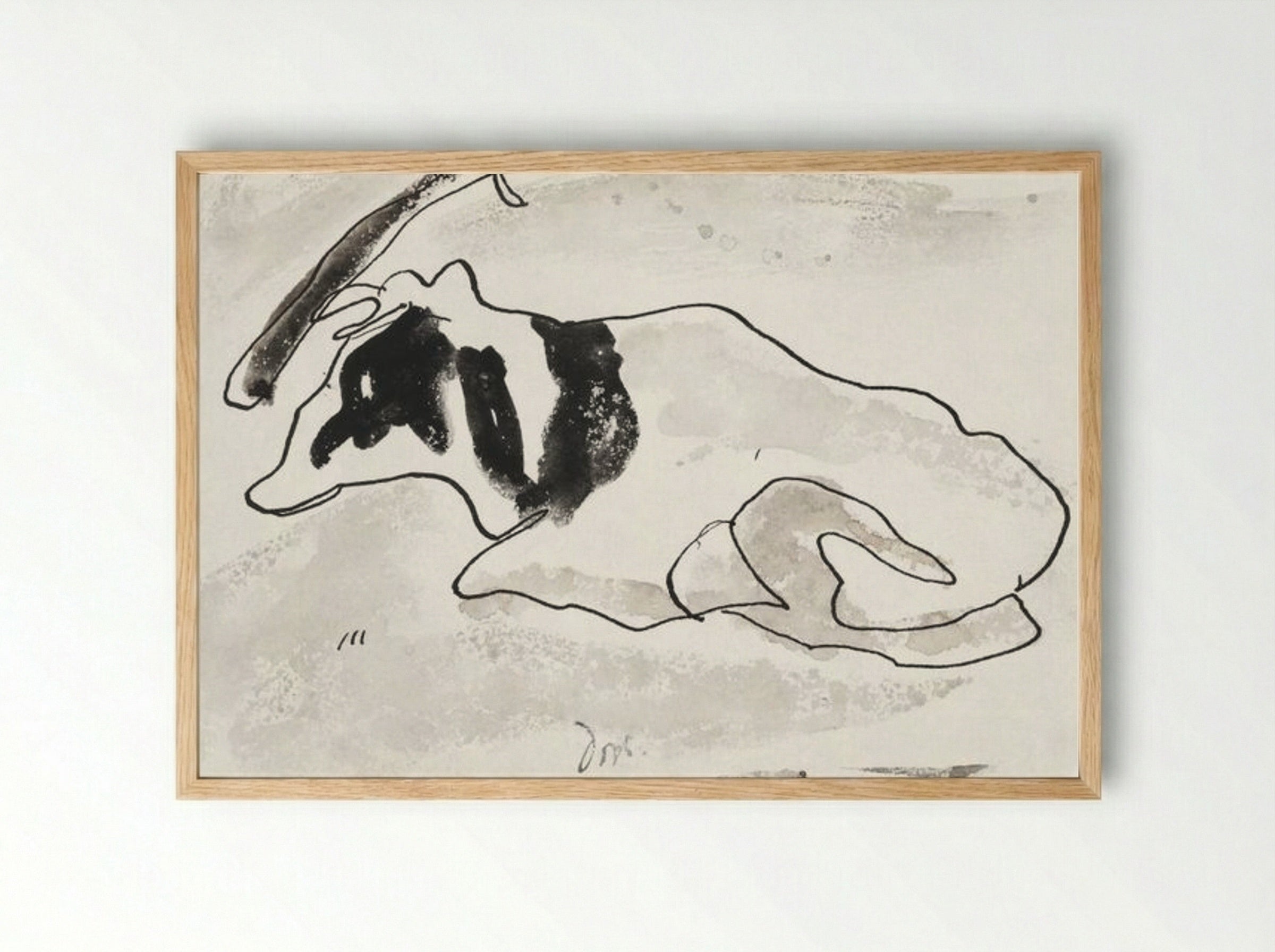 Cow II - Arthur Dove - Framed Print Wood