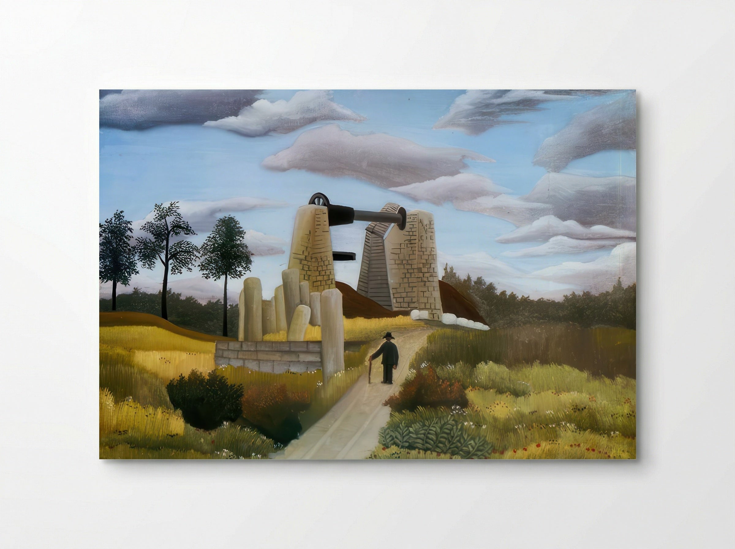 The Quarry by Henri Rousseau – Naïve Art Industrial Landscape Print - Poster
