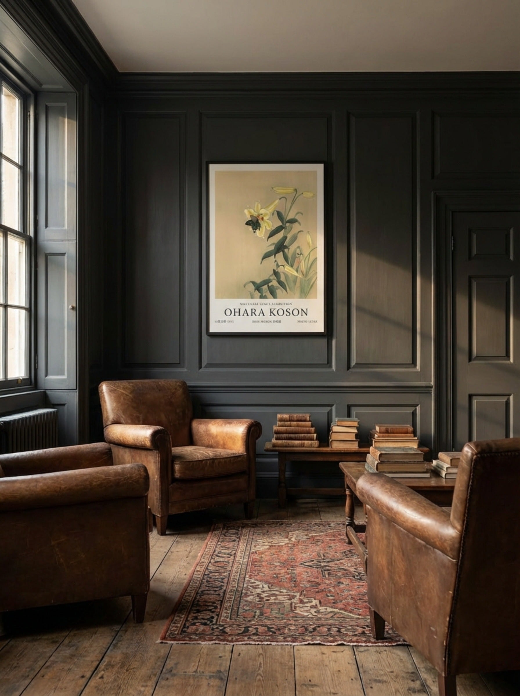 Butterfly And Lily - Ohara Koson