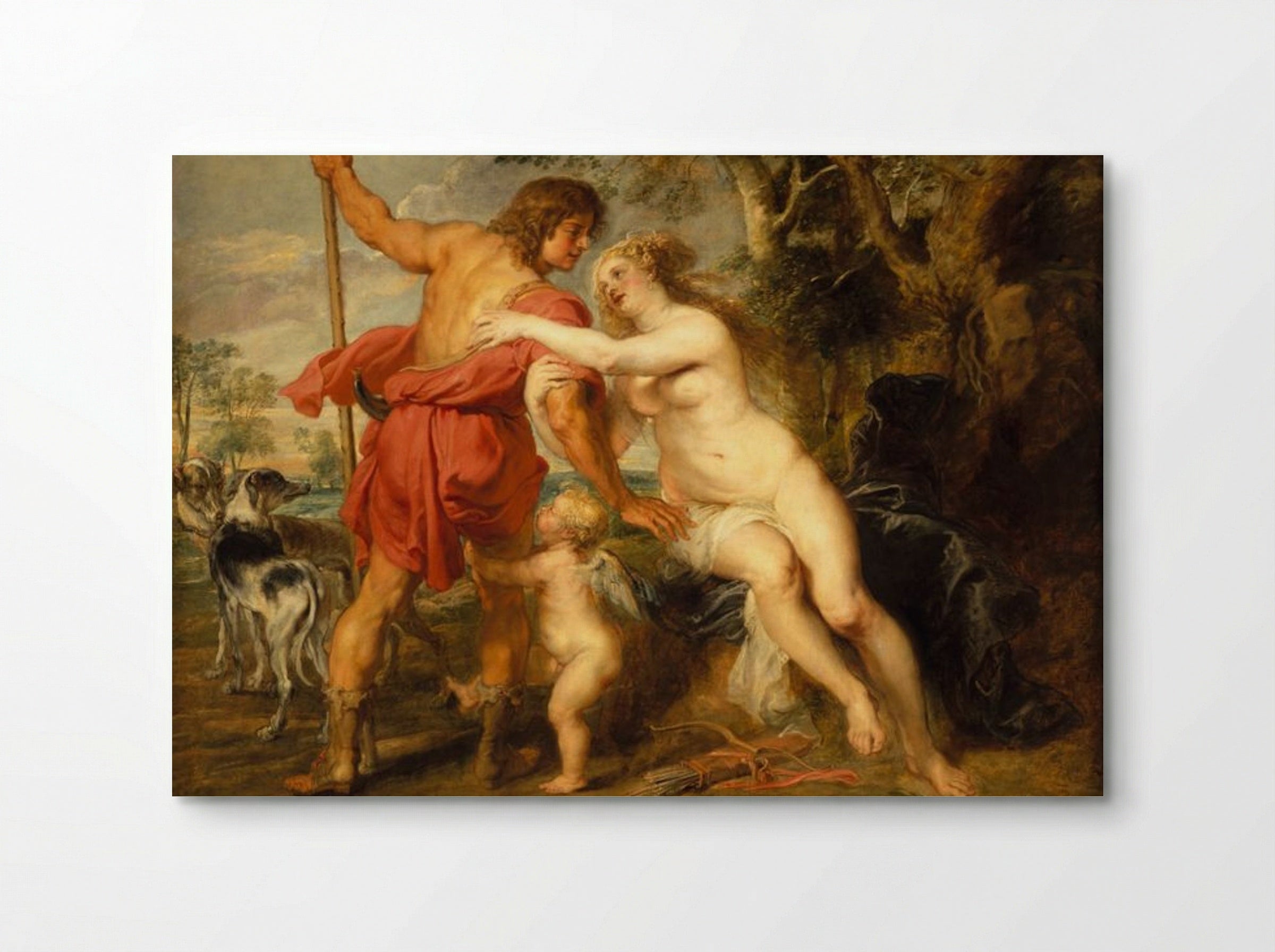 Venus and Adonis - Peter Paul Rubens - Poster