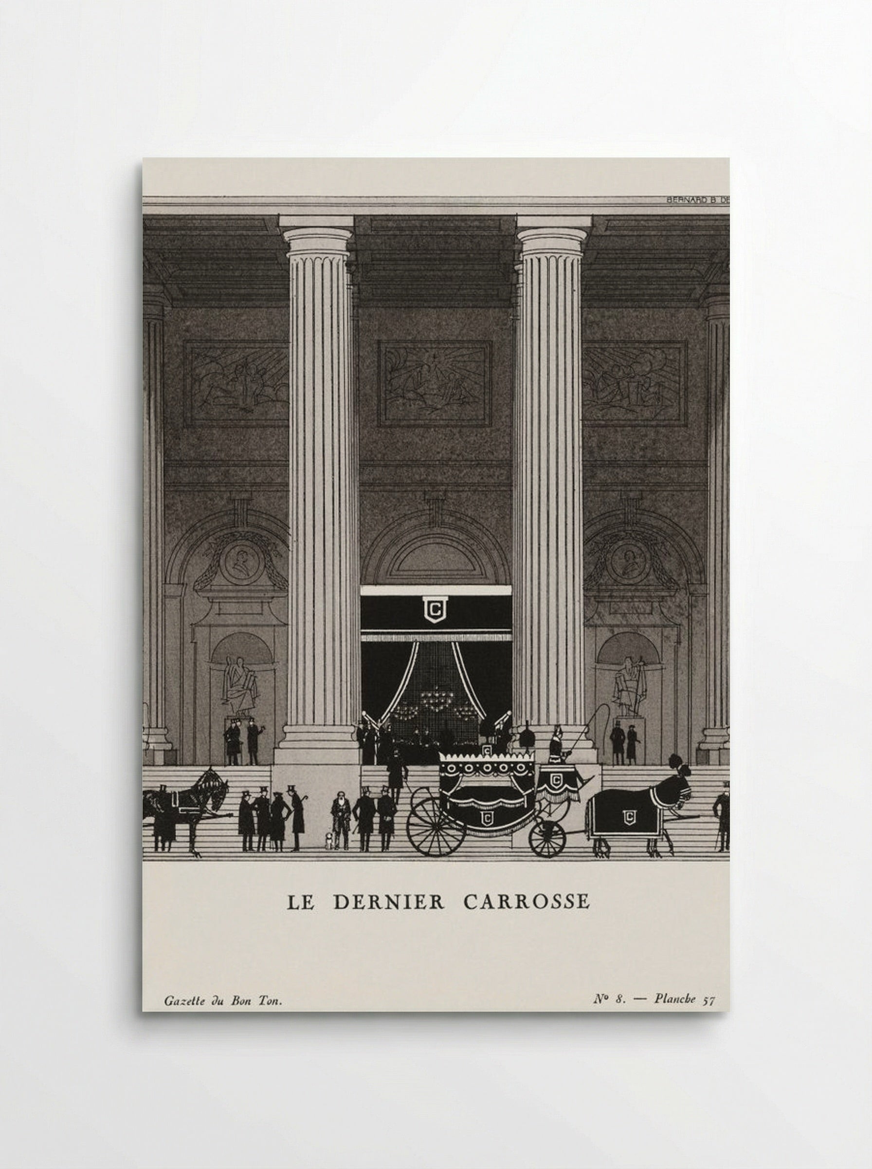 Le Dernier Carrosse - Bernard Boutet de Monvel - Poster