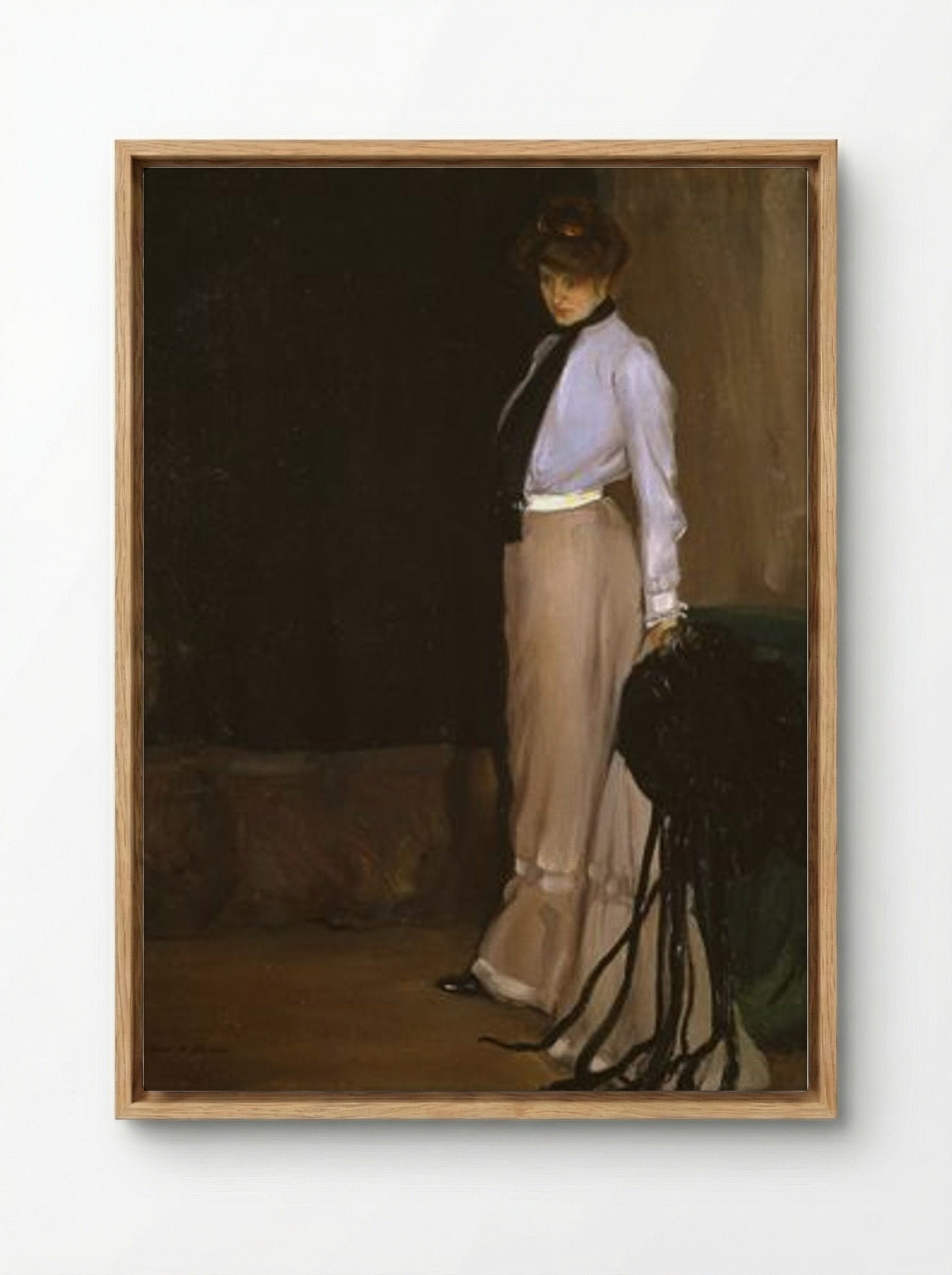 The Model - Alfred Henry Maurer - Framed Canvas Wood