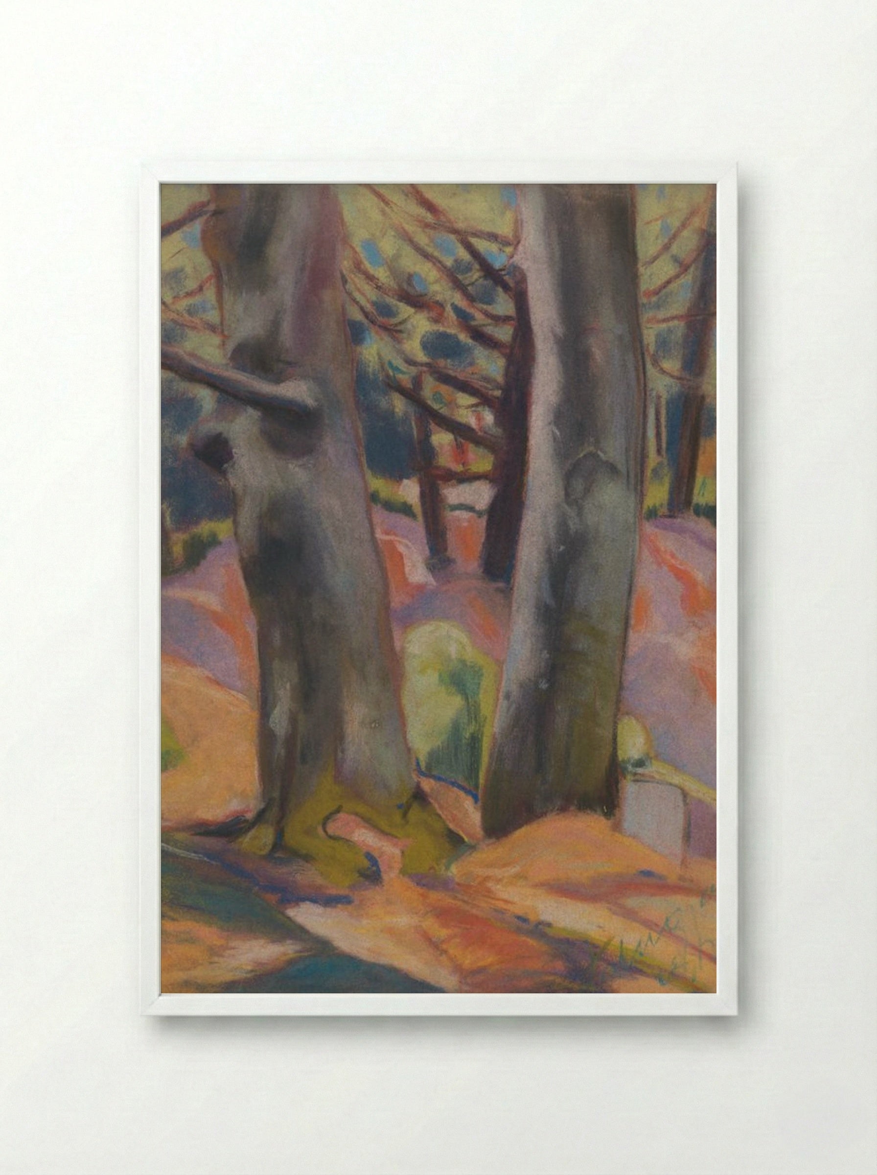 Study of Trees - Zolo Palugyay - Framed Print White