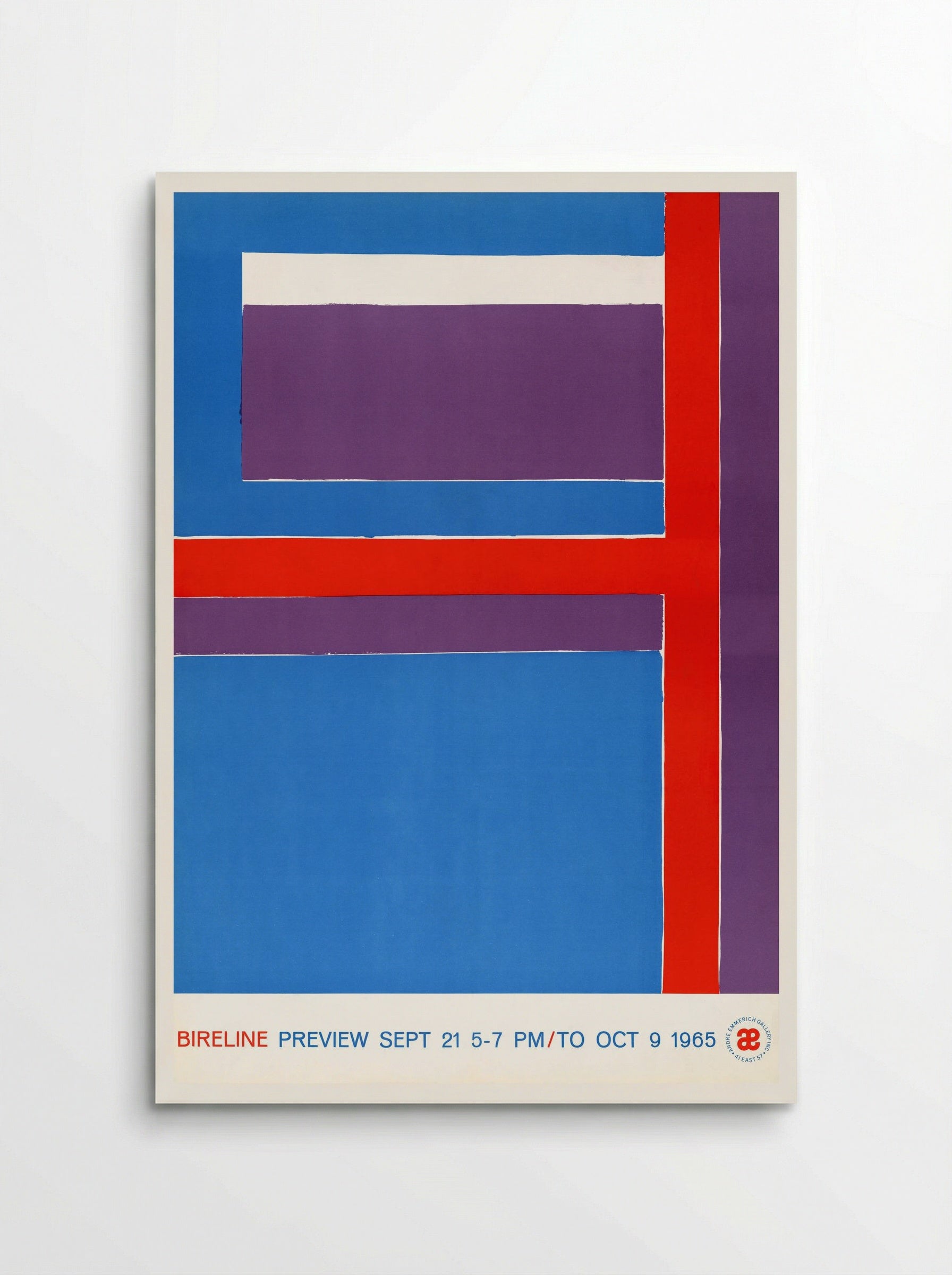 Bireline Preview, Sept. 21, 5-7 p.m. to Oct. 9, 1965 (Exhibition Poster) - George Bireline - Poster