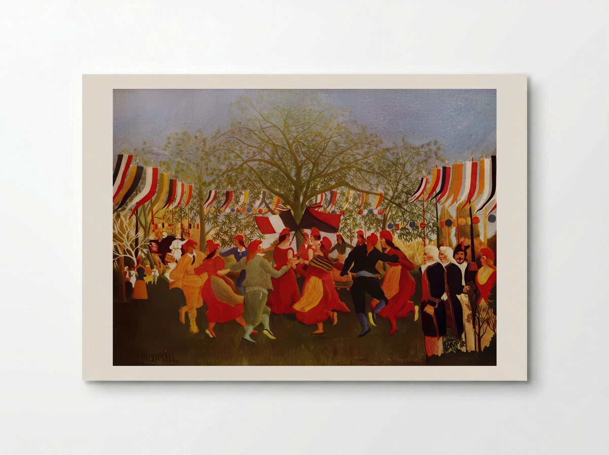 Centennial of Independence by Henri Rousseau – Naïve Art Historical Celebration Print - Poster