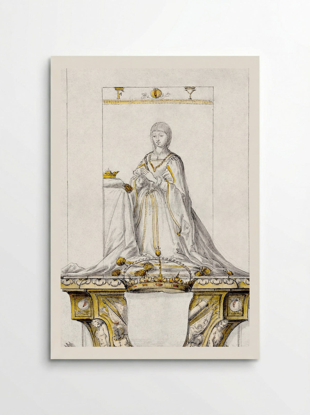 Study for a Statue of Queen Isabella - Pedro Mena y Medrano - Poster