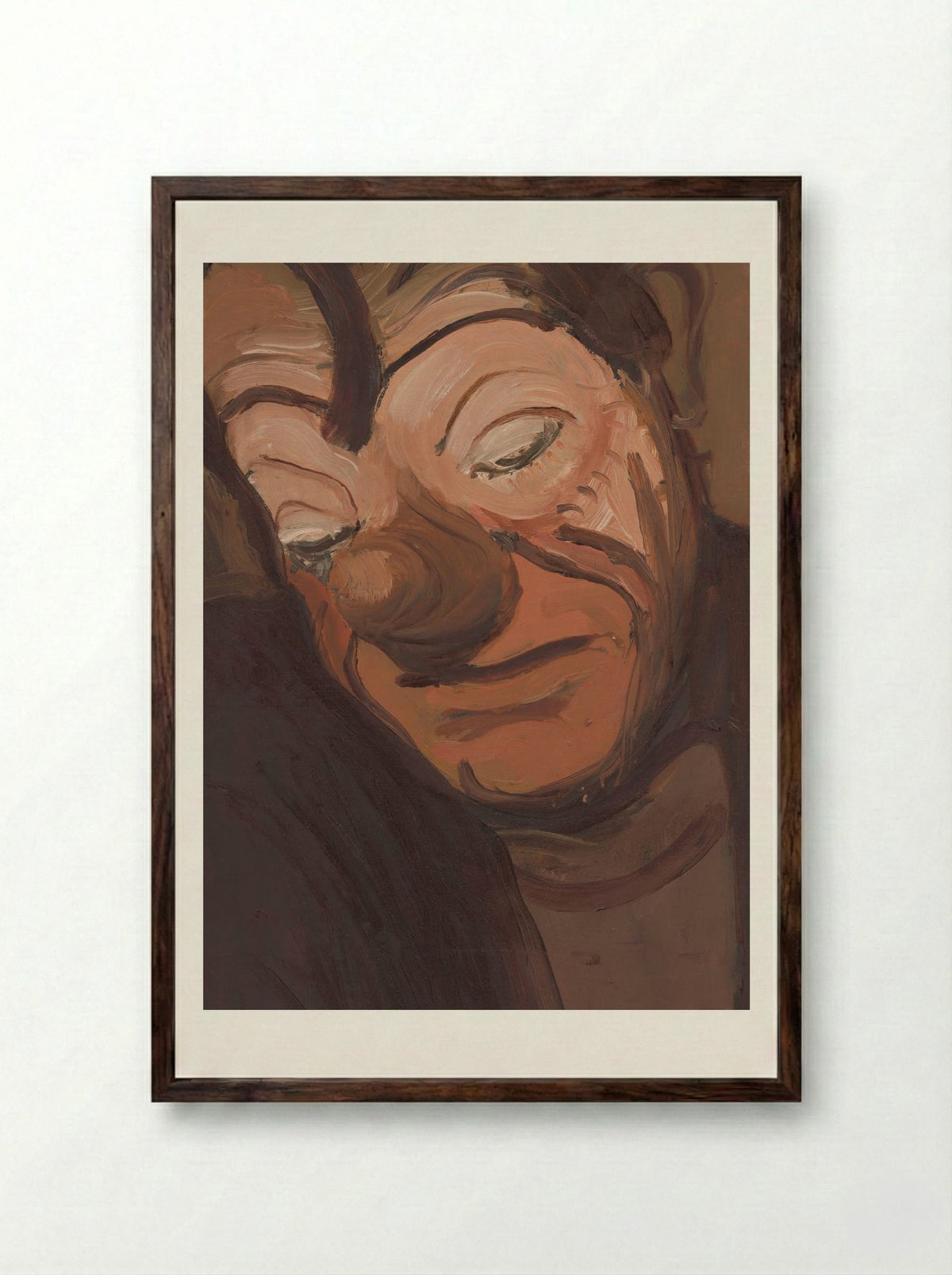 Clown - Cyprián Majerník - Framed Print Dark Wood
