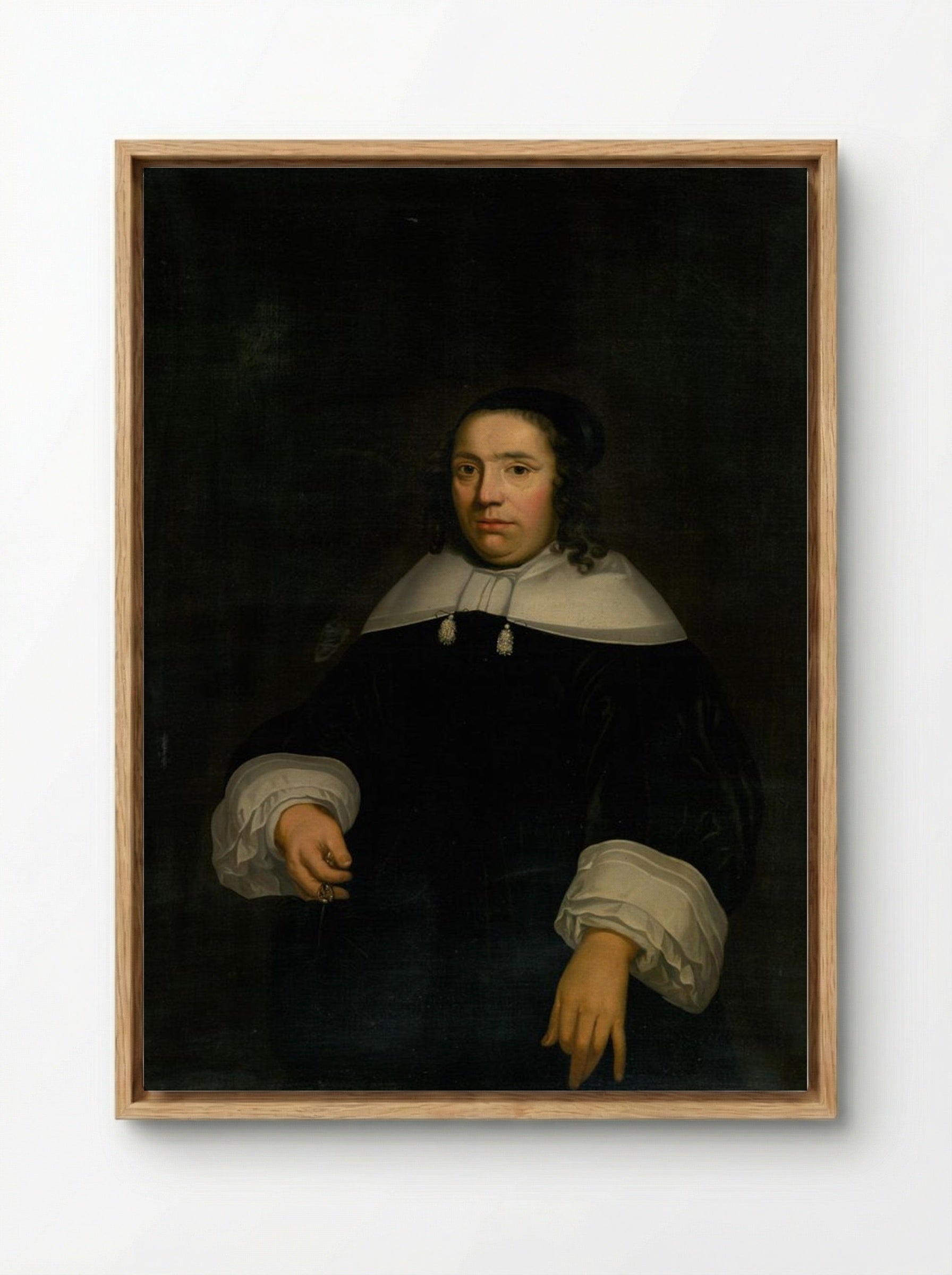 Portrait of Christina Pyll - Fine Art Print - Framed Canvas Wood