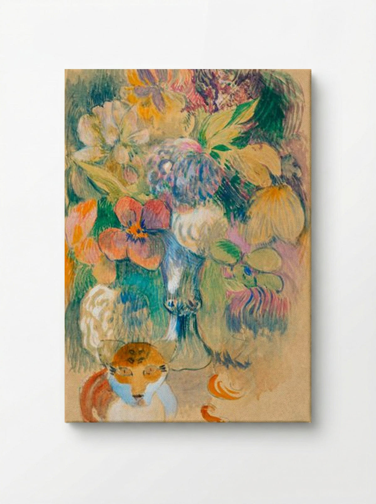 Still Life with Cat - Paul Gauguin - Canvas