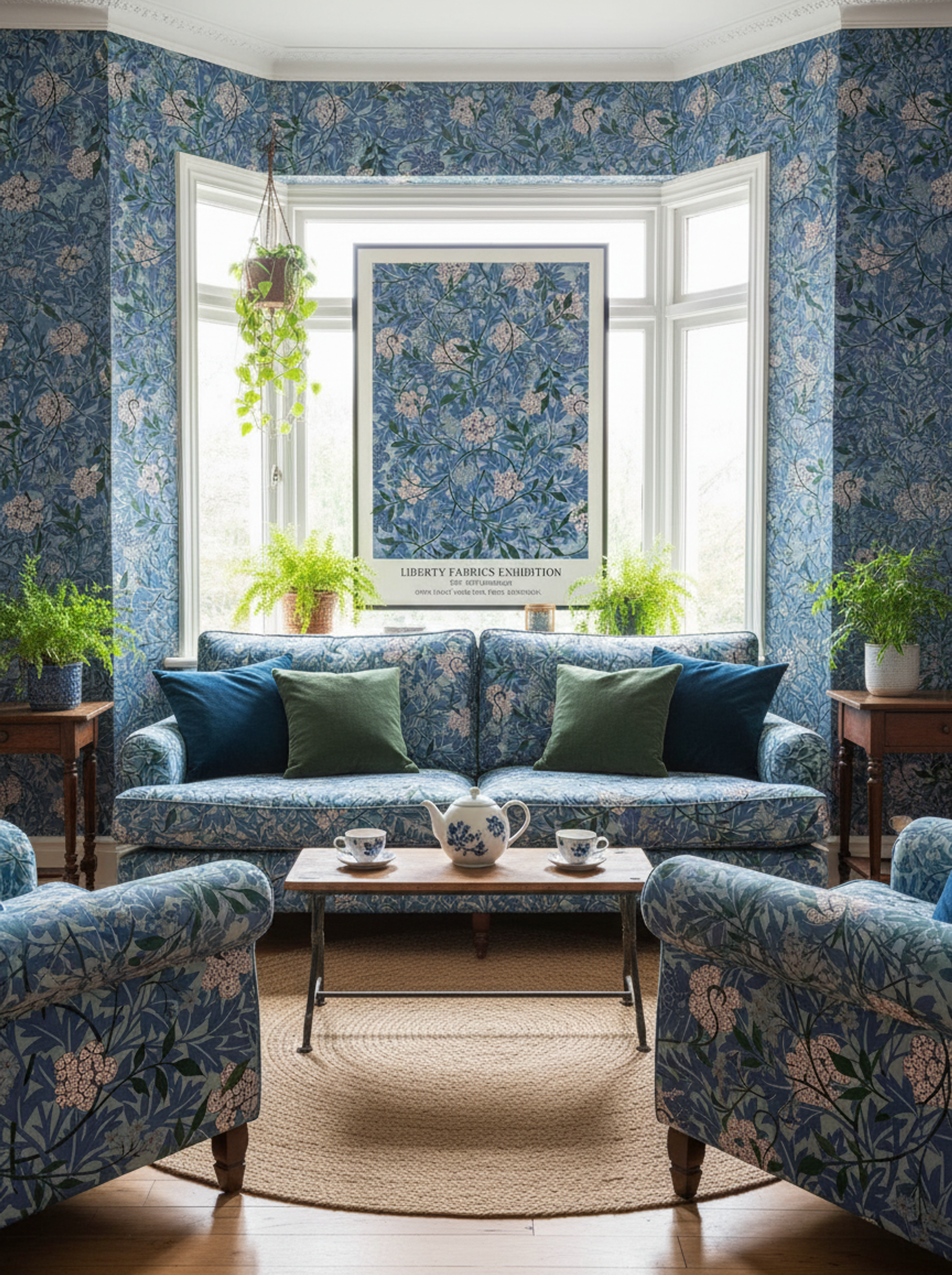 Floral Blue Harmony - William Morris - Lifestyle