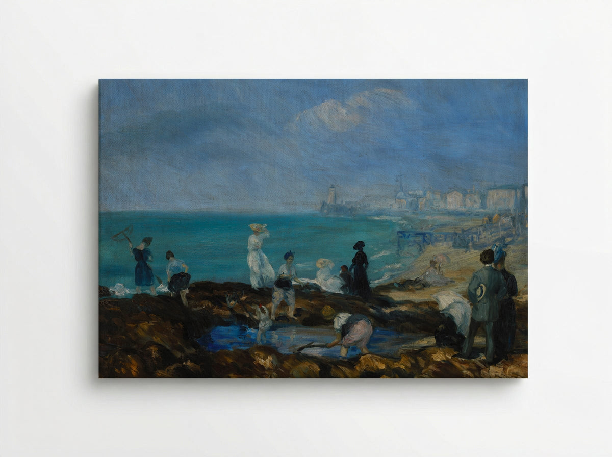 Beach at Dieppe - William James Glackens - Canvas