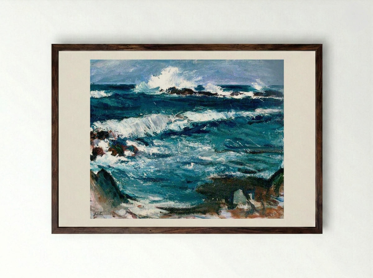 Stormy Weather, Iona - Samuel Peploe - Framed Print Dark Wood