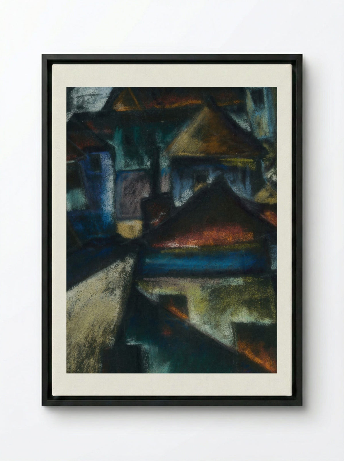 In Suburbs - Konstantin Bauer - Framed Canvas Black