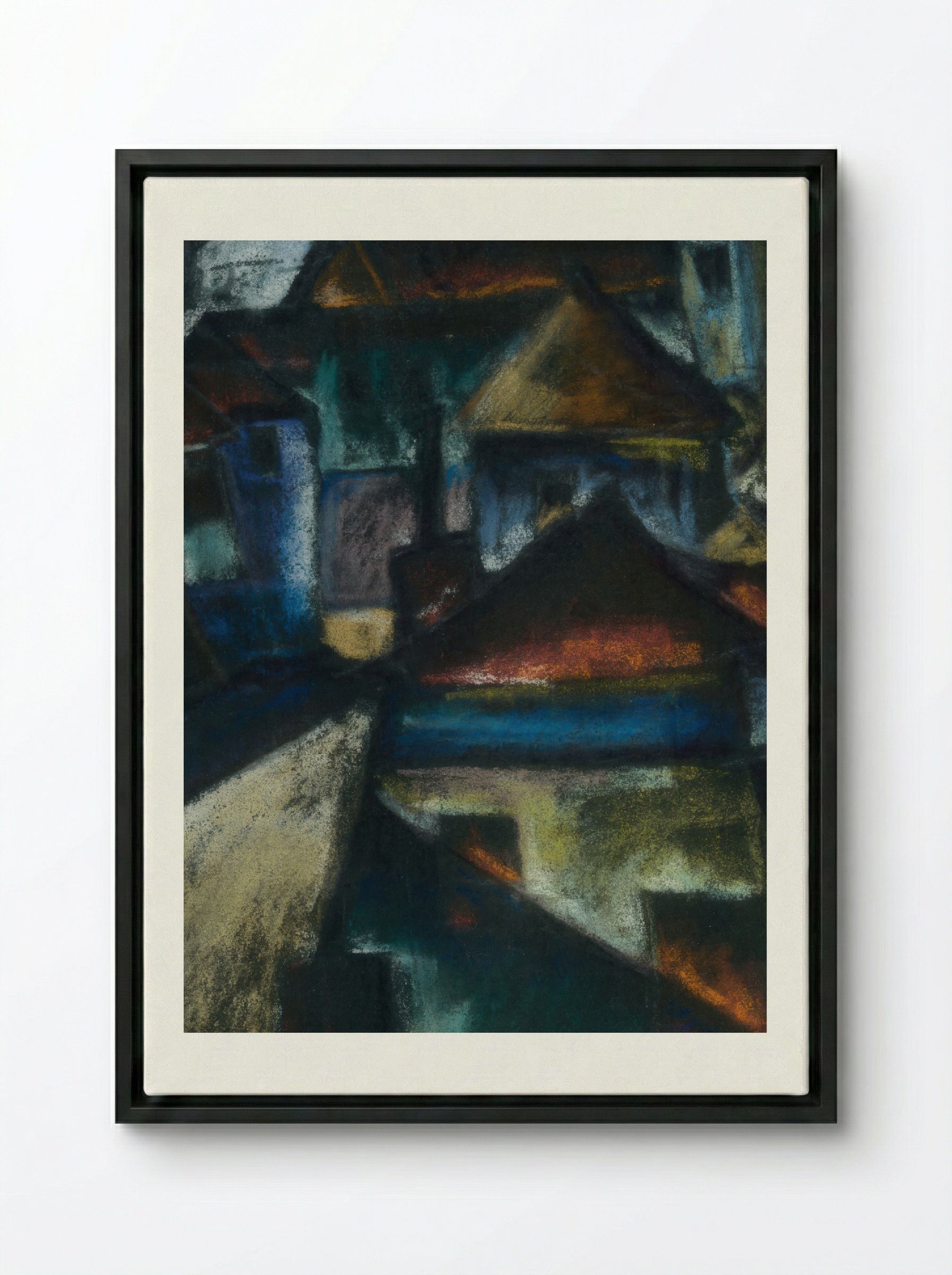 In Suburbs - Konstantin Bauer - Framed Canvas Black