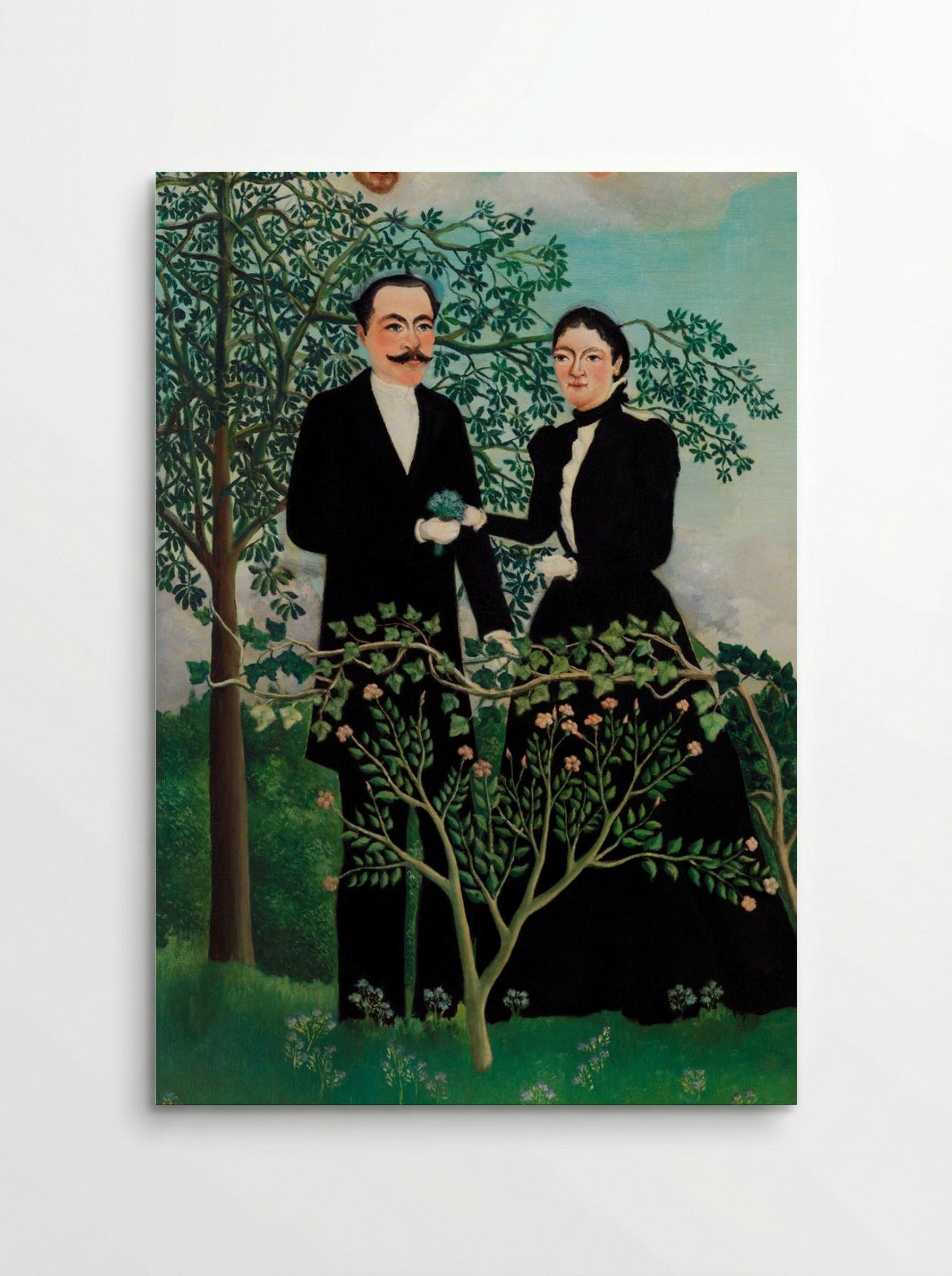 The Past and the Present, or Philosophical Thought - Henri Rousseau - Poster