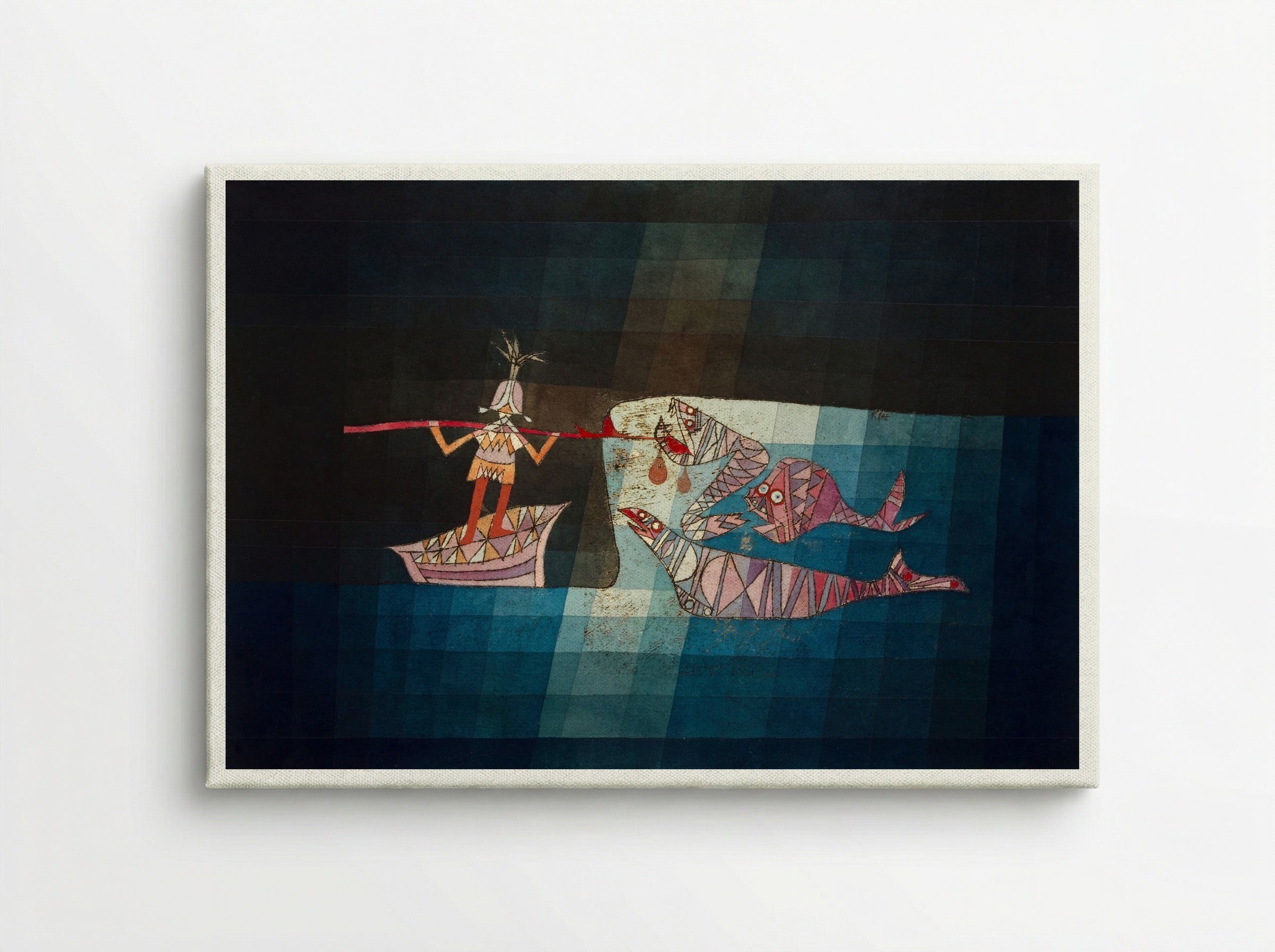 Battle Scene from 'The Seafarers' - Paul Klee - Canvas