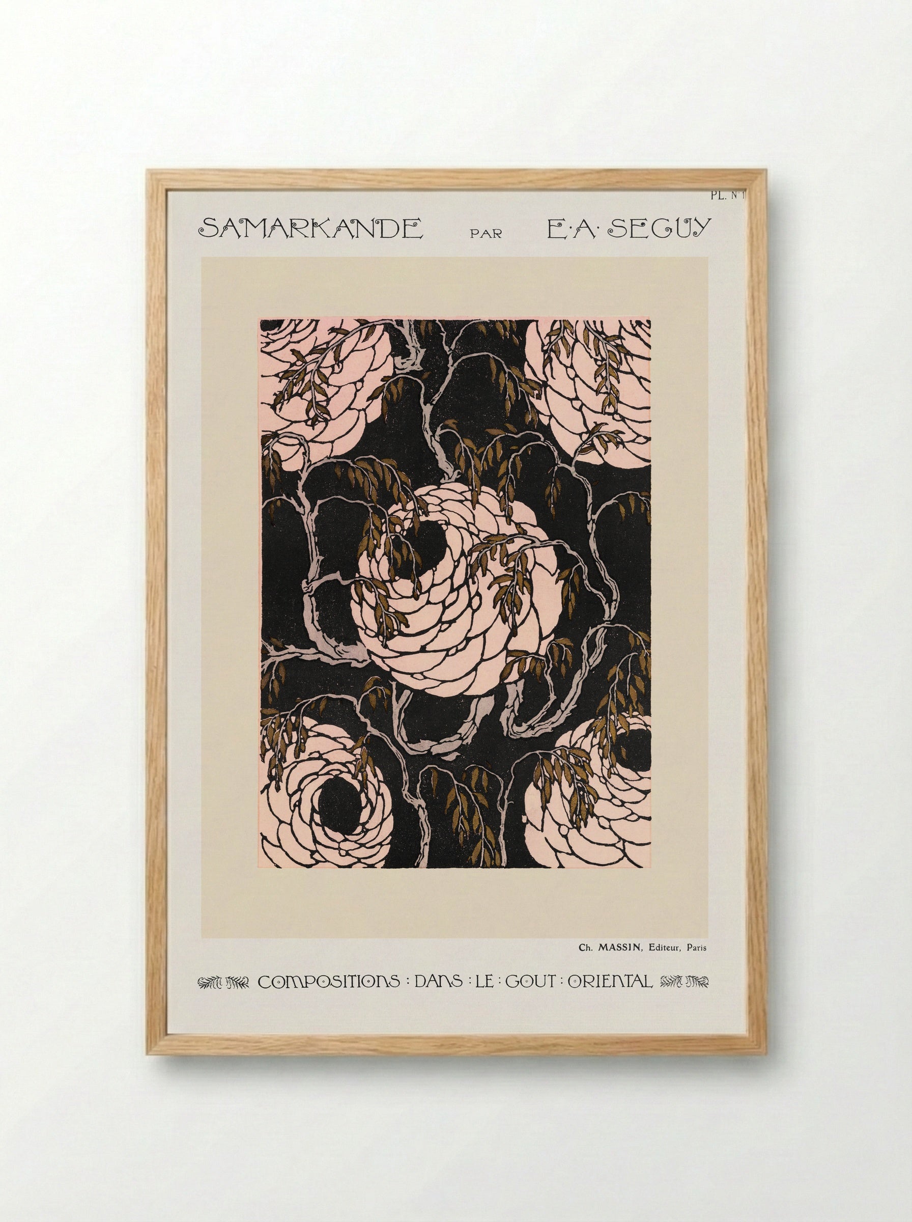 Samarkande (Plate 16, Compositions in the Oriental Style) - Émile-Allain Séguy - Framed Print Wood