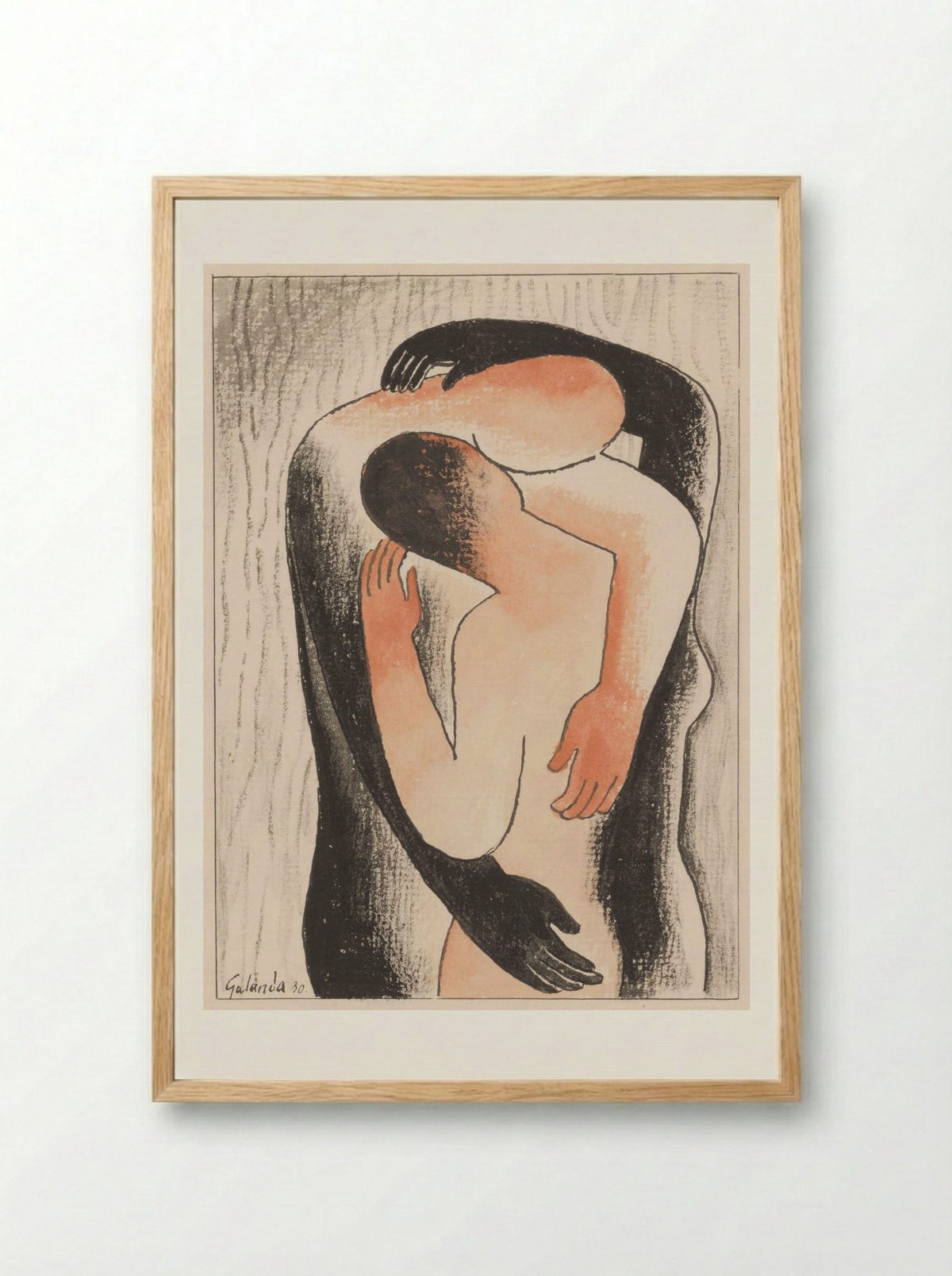 Embrace - Mikuláš Galanda - Framed Print Wood