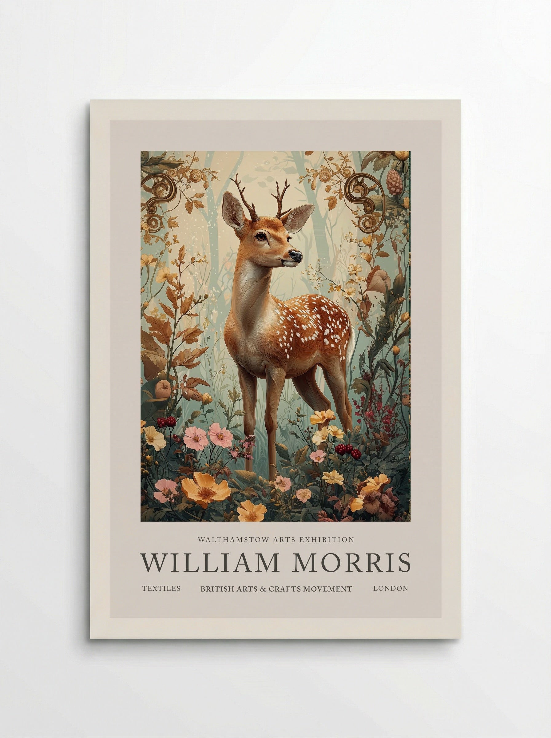 Fawn Fantasy - William Morris - Poster