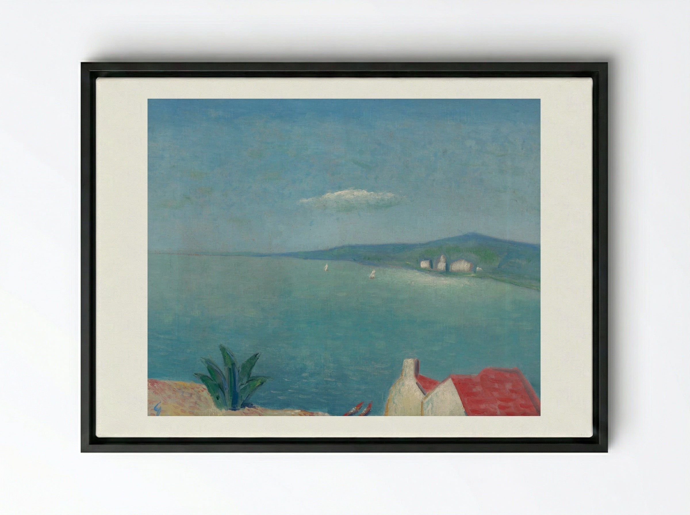 The Adriatic - Mikuláš Galanda - Framed Canvas Black