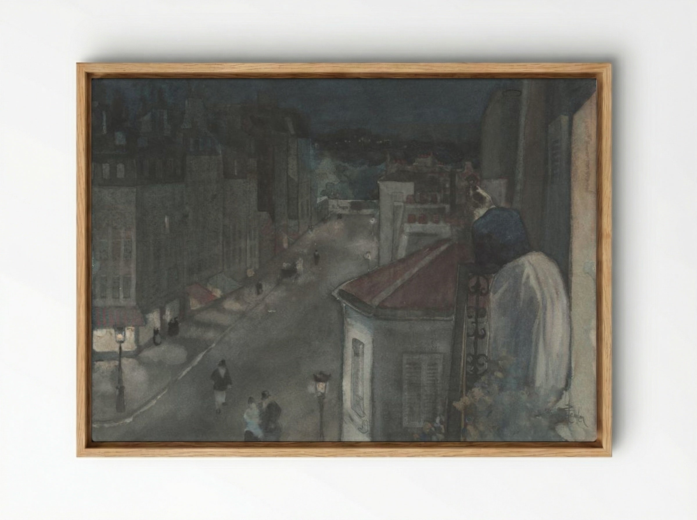 From the Sixth Floor - Théophile Alexandre Steinlen - Framed Canvas Wood
