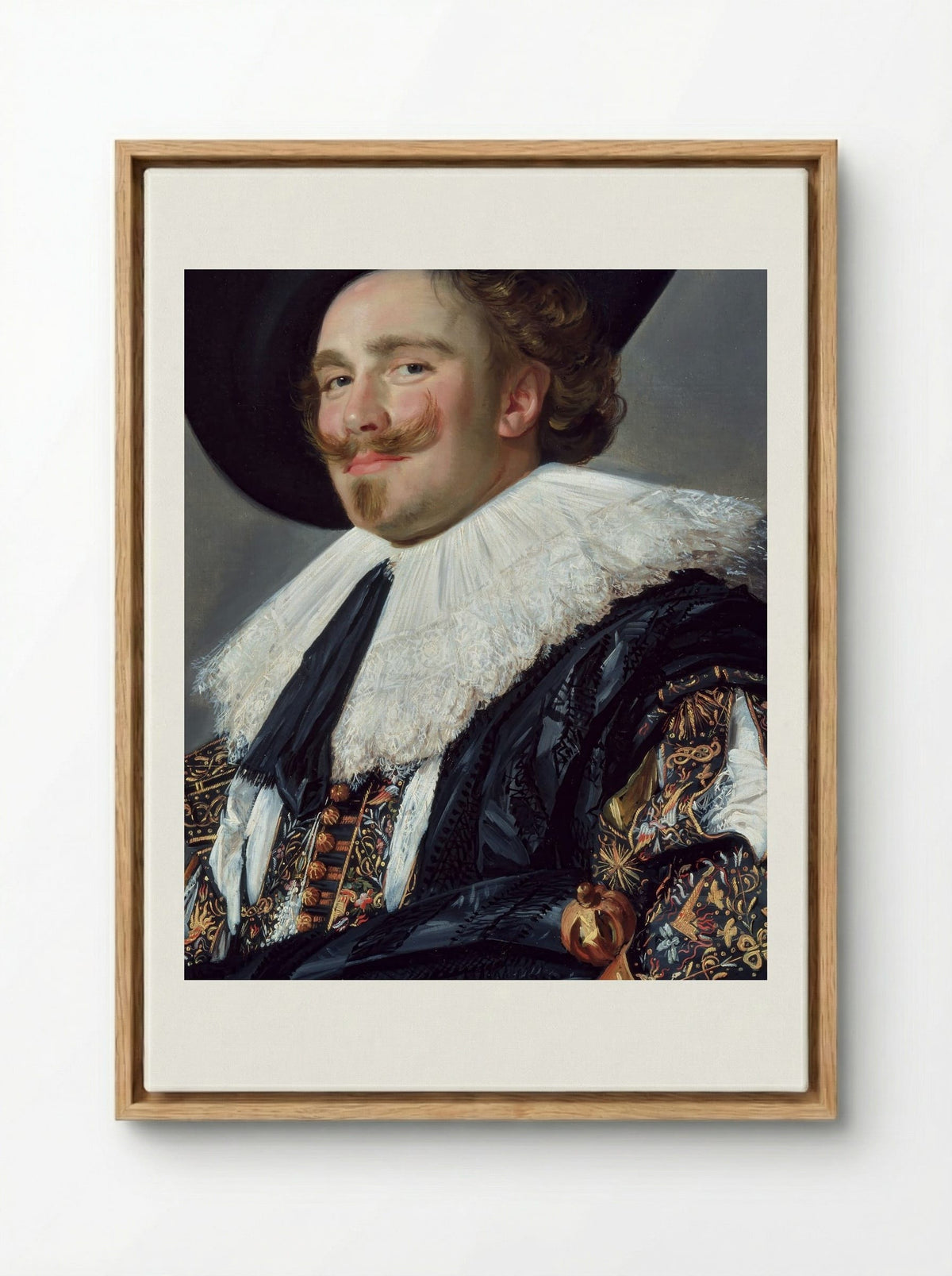 The Merry Cavalier - Frans Hals - Framed Canvas Wood