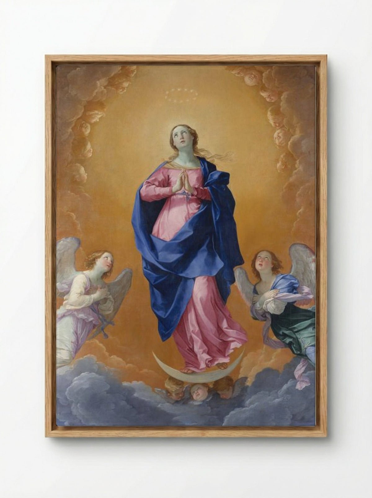 The Immaculate Conception - Guido Reni - Framed Canvas Wood