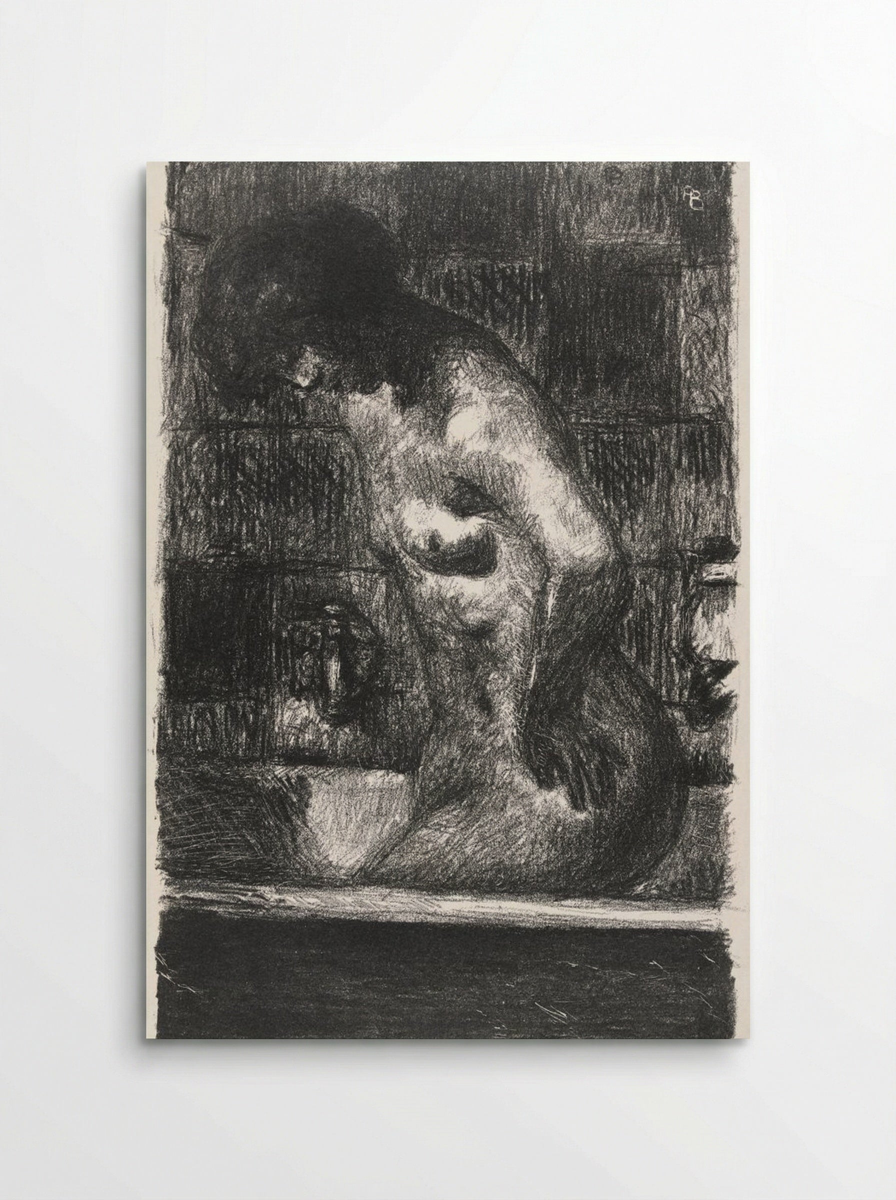 Woman Standing in Her Bathtub - Pierre Bonnard - Poster