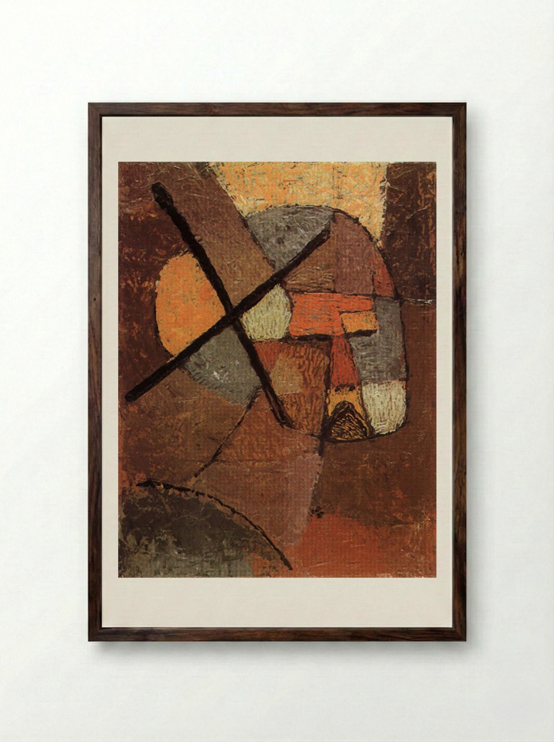 Struck from the List - Paul Klee - Framed Print Dark Wood