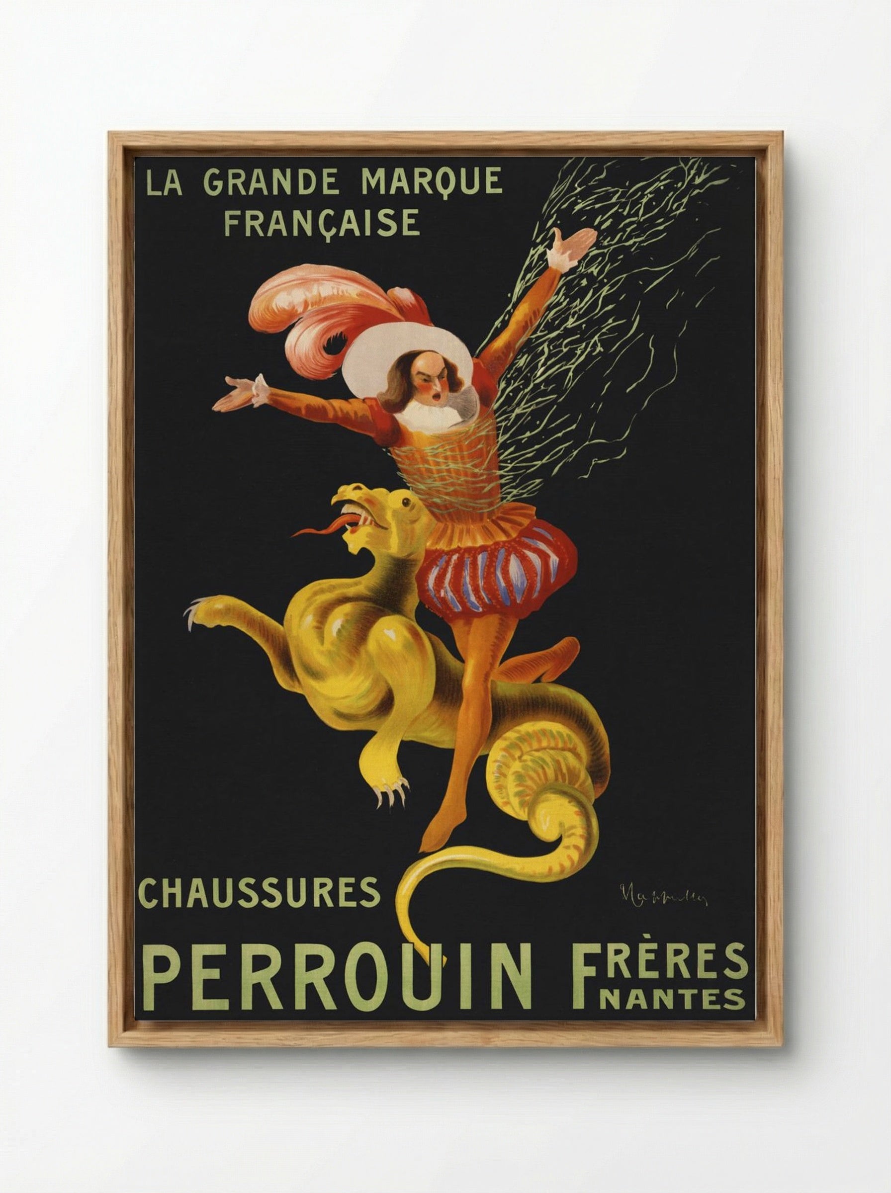 Chaussures Perrouin Frères, Nantes - Leonetto Cappiello - Framed Canvas Wood