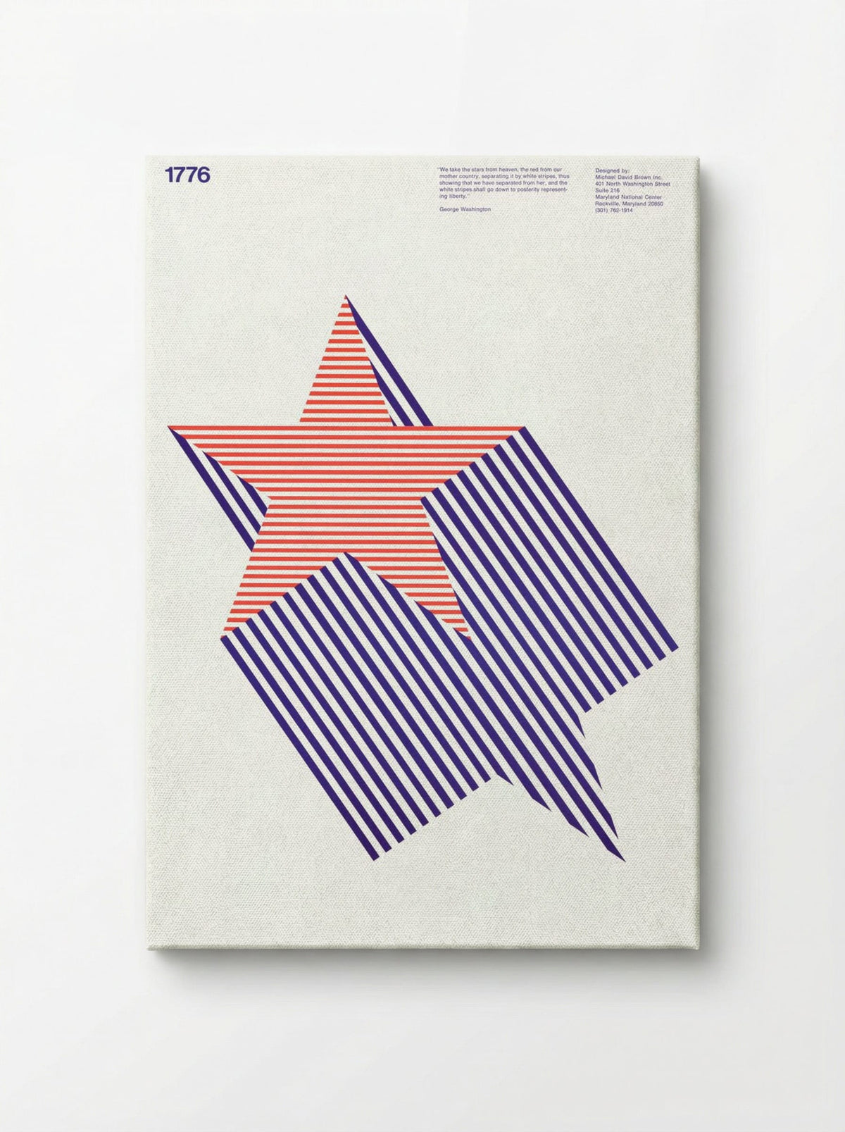 We take the stars from heaven, the red from our mother country - Michael David Brown - Canvas