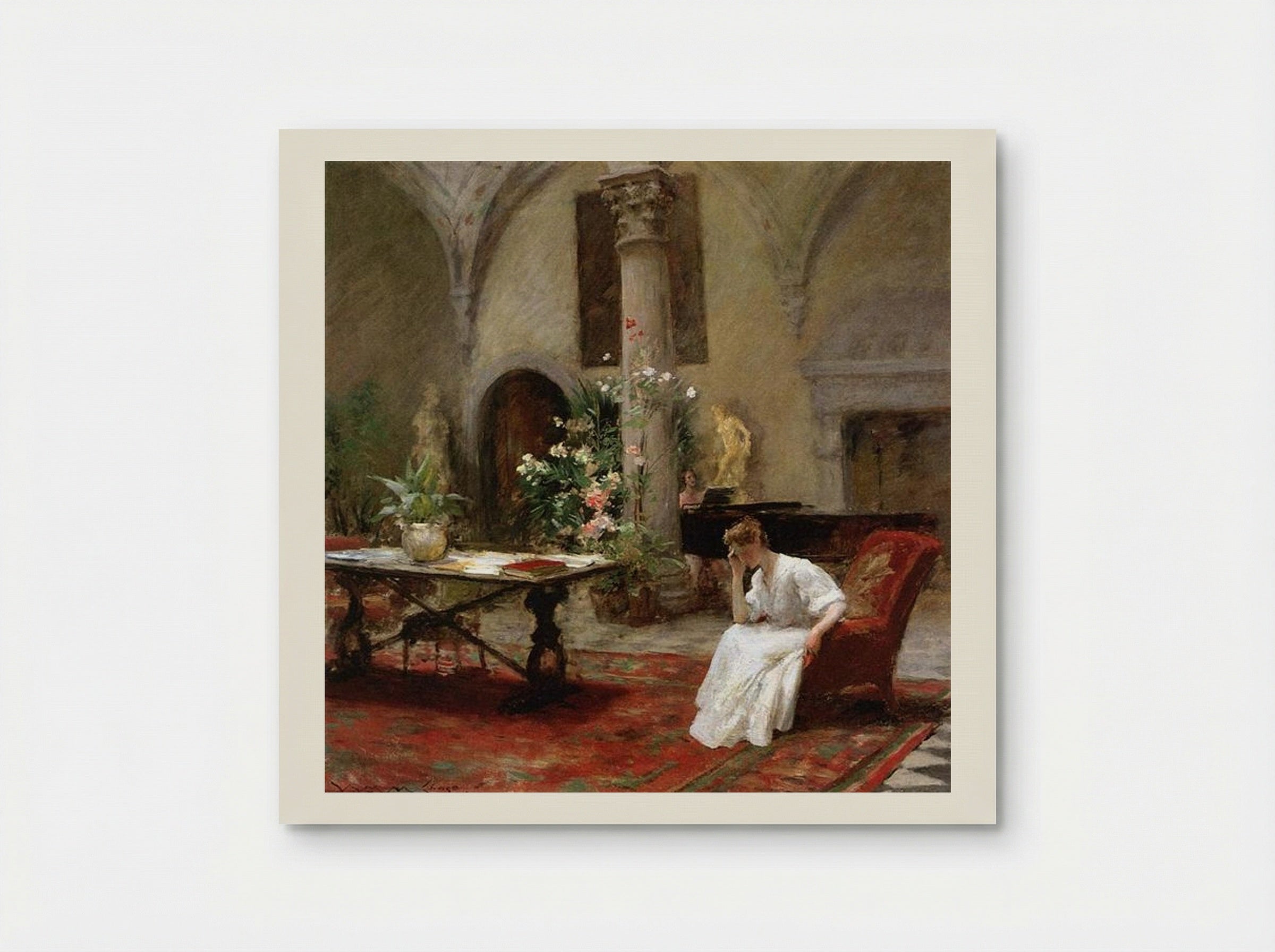 The Song - William Merritt Chase - Poster