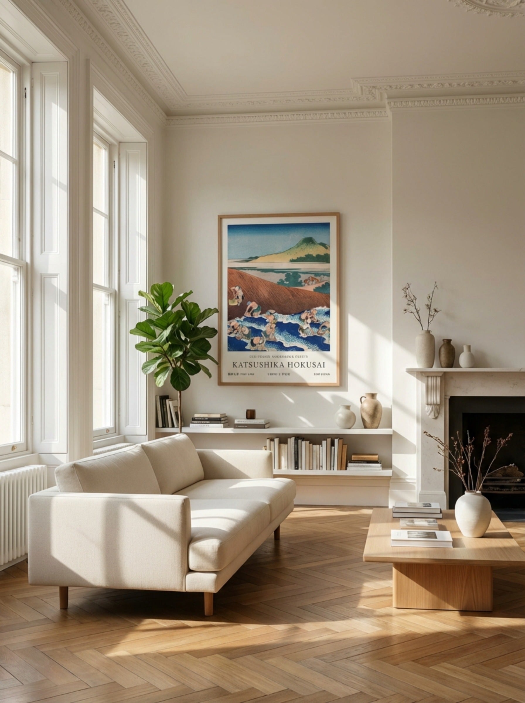 Fishing in the River Kinu – Fine Art Print