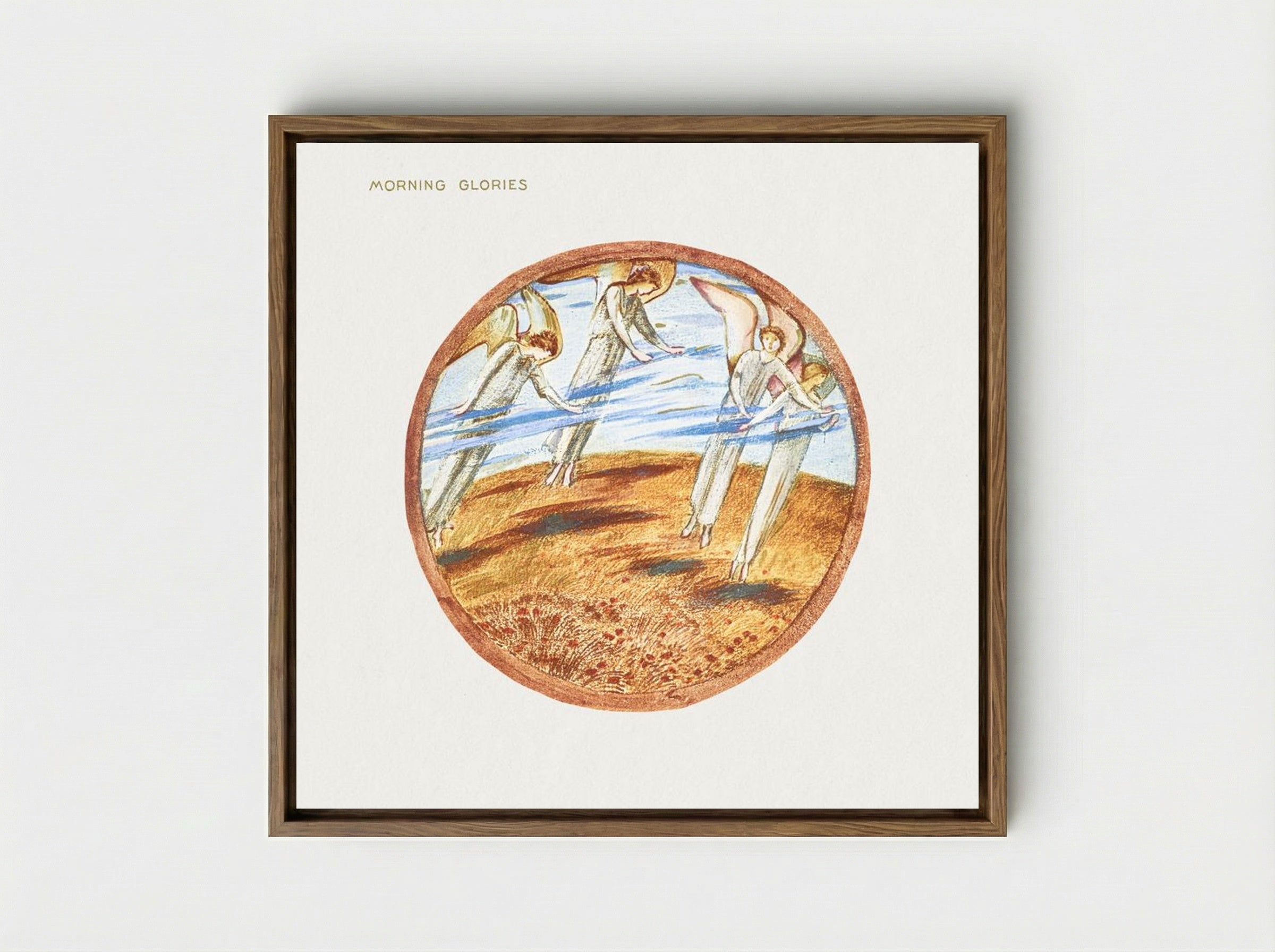 Morning Glories, from The Flower Book - Edward Burne-Jones - Framed Canvas Wood