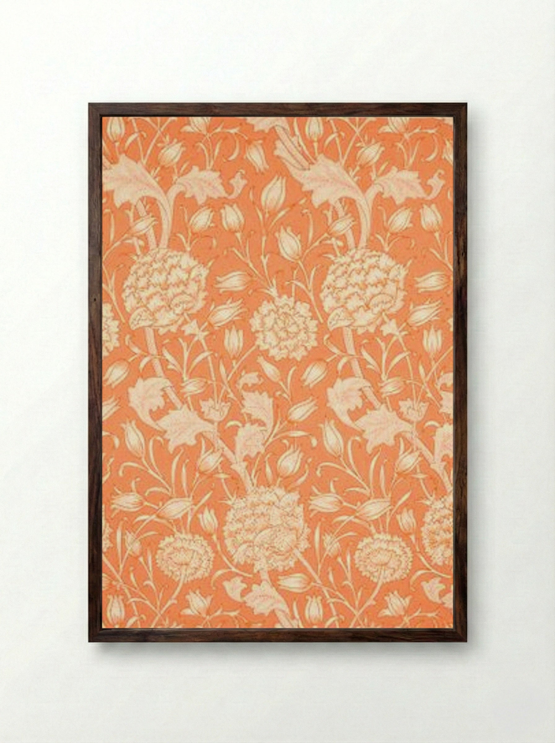 Wild Tulip - William Morris - Framed Print Dark Wood
