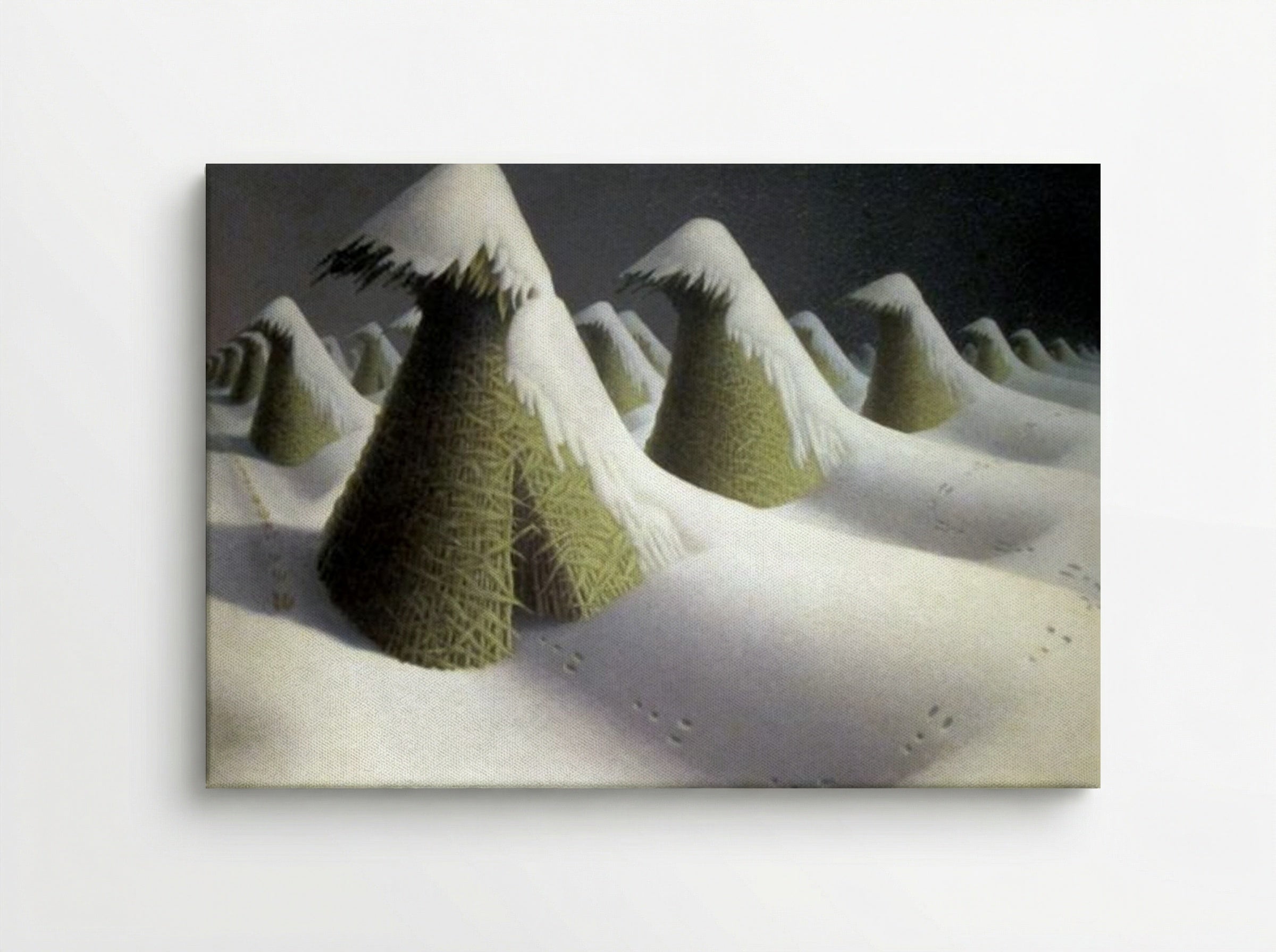 January - Grant Wood - Canvas