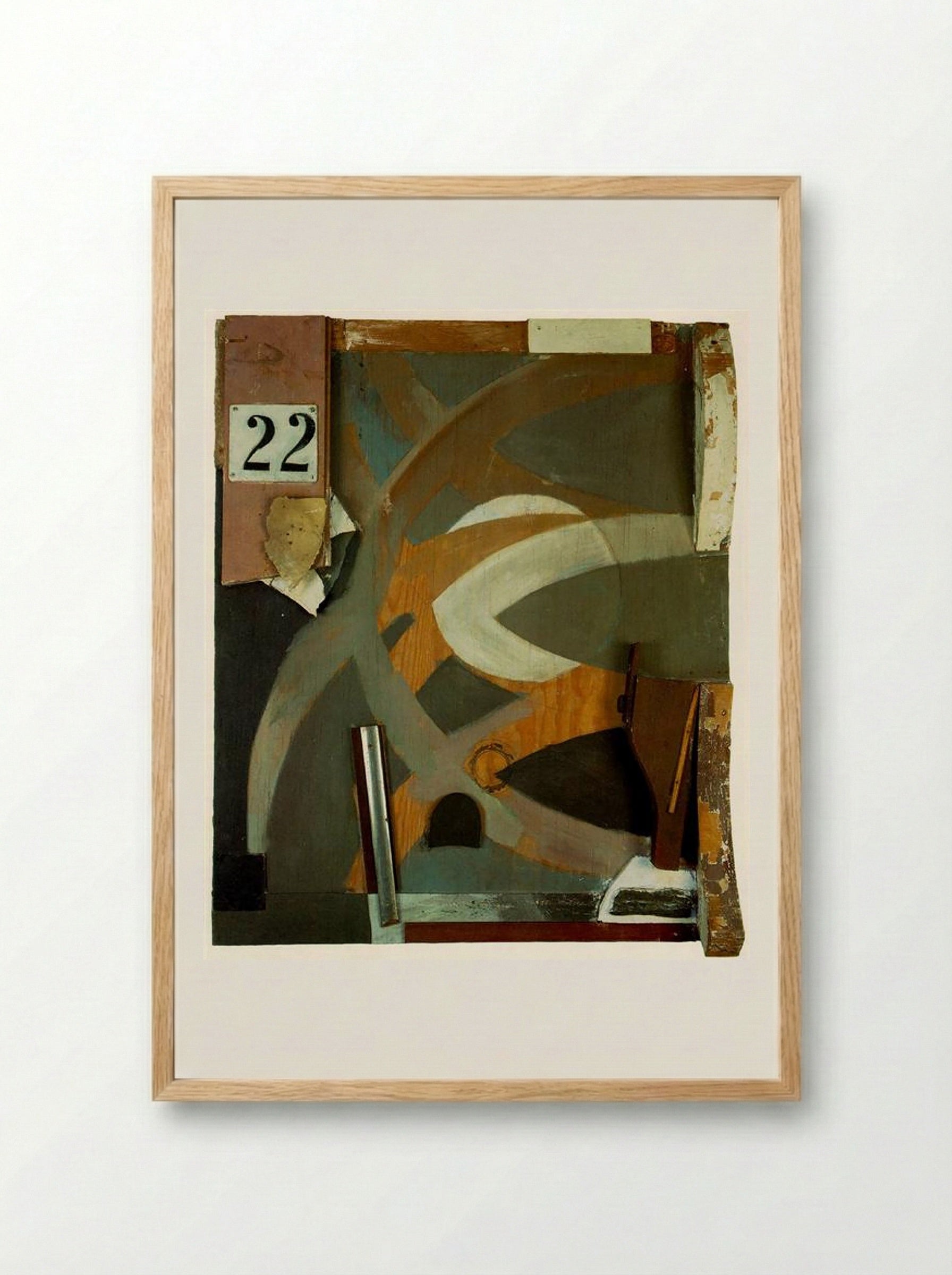 The Spring Door - Kurt Schwitters - Framed Print Wood