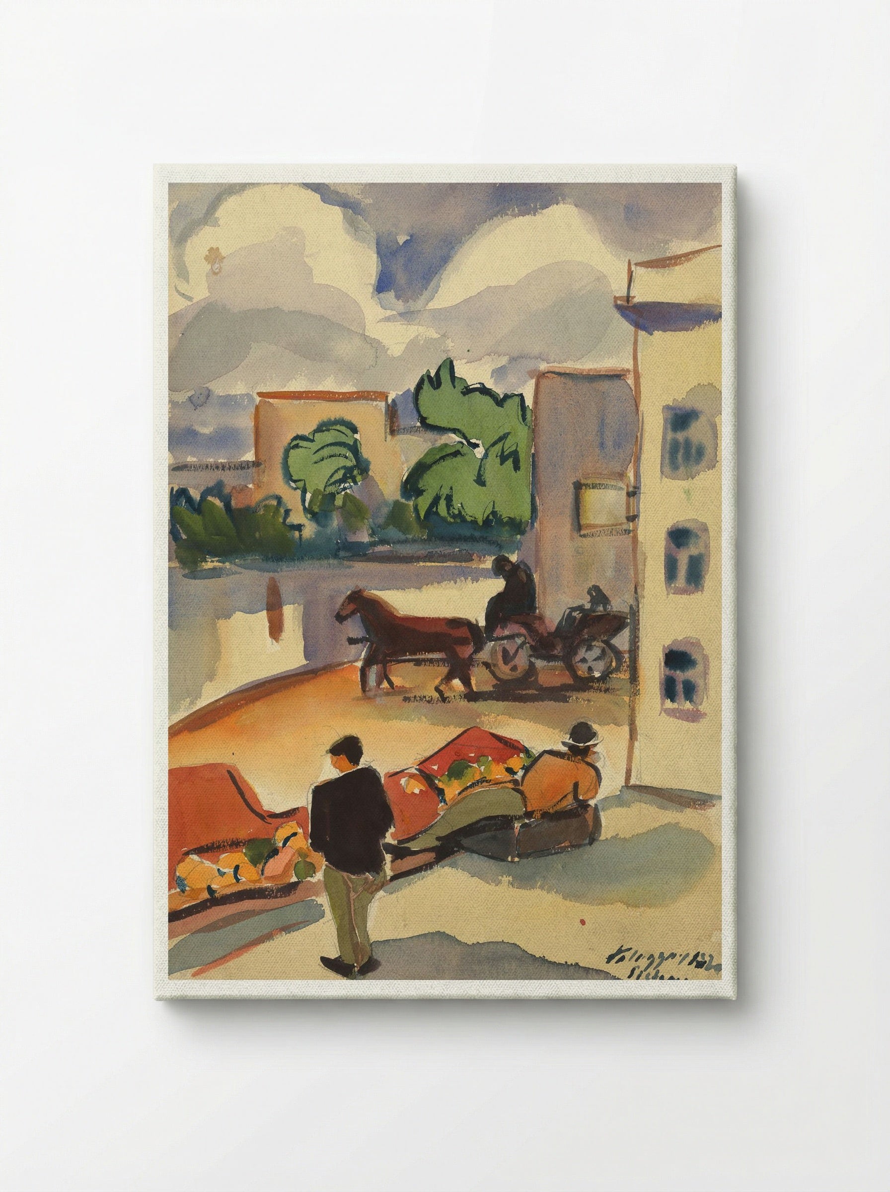 Provincial Street Scene - Zolo Palugyay - Canvas