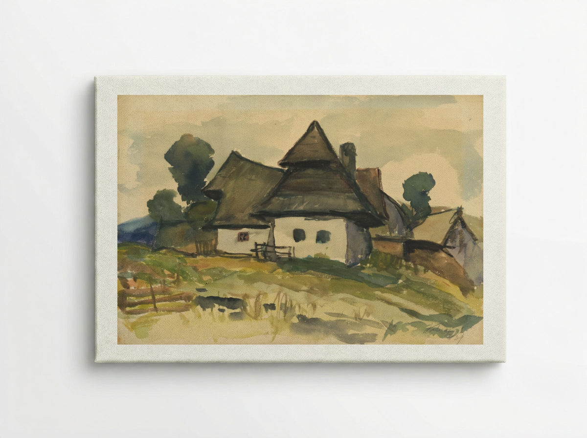 Village Motif - Zolo Palugyay - Canvas