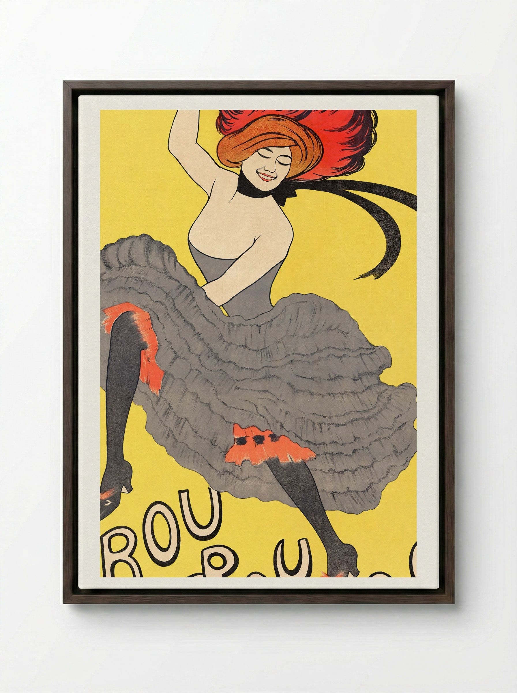 Le Frou-Frou - Leonetto Cappiello - Framed Canvas Dark Wood