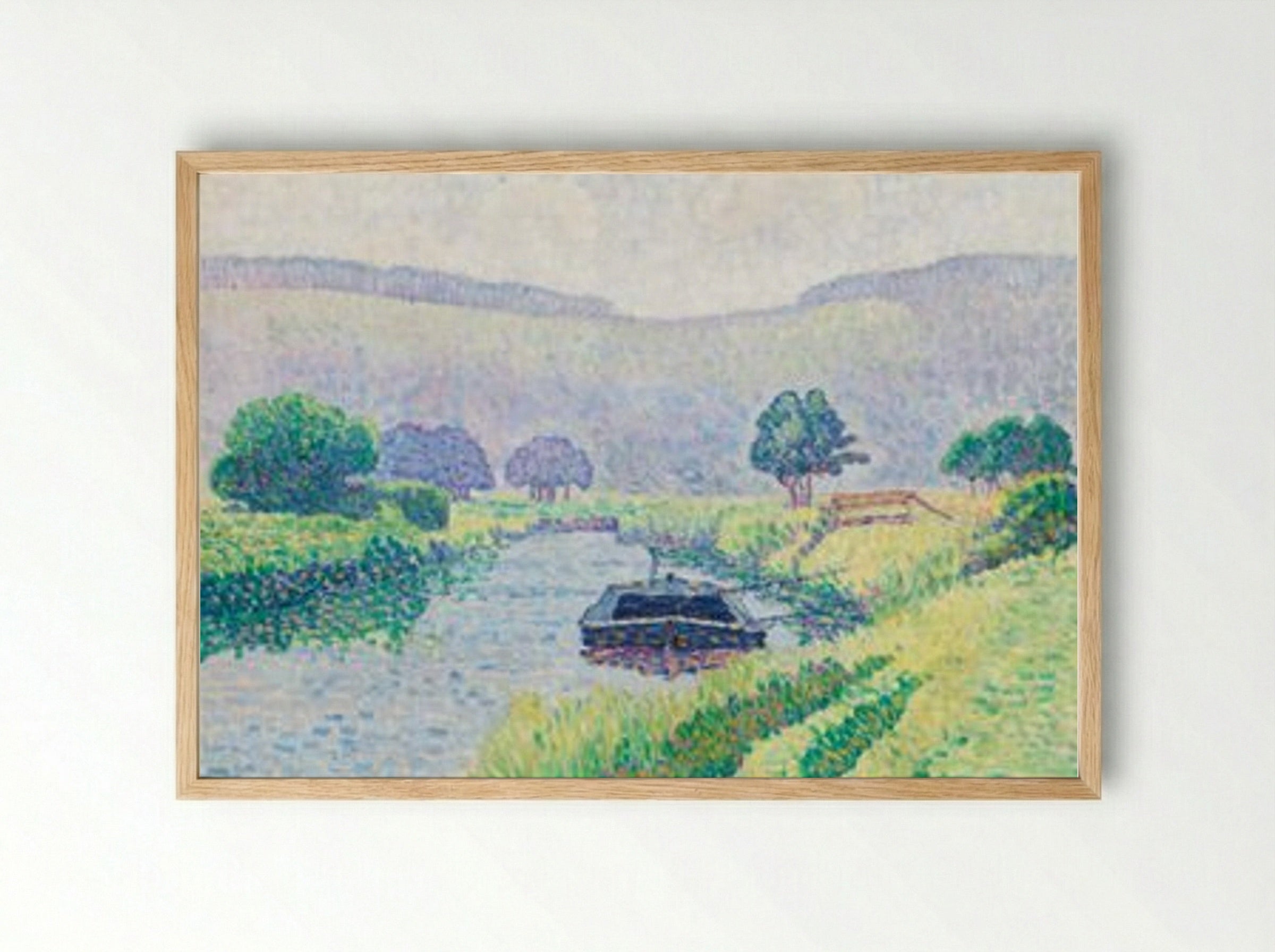 Amberleyn, Jokilaakso (Arunjoki) - Alfred William Finch - Framed Print Wood