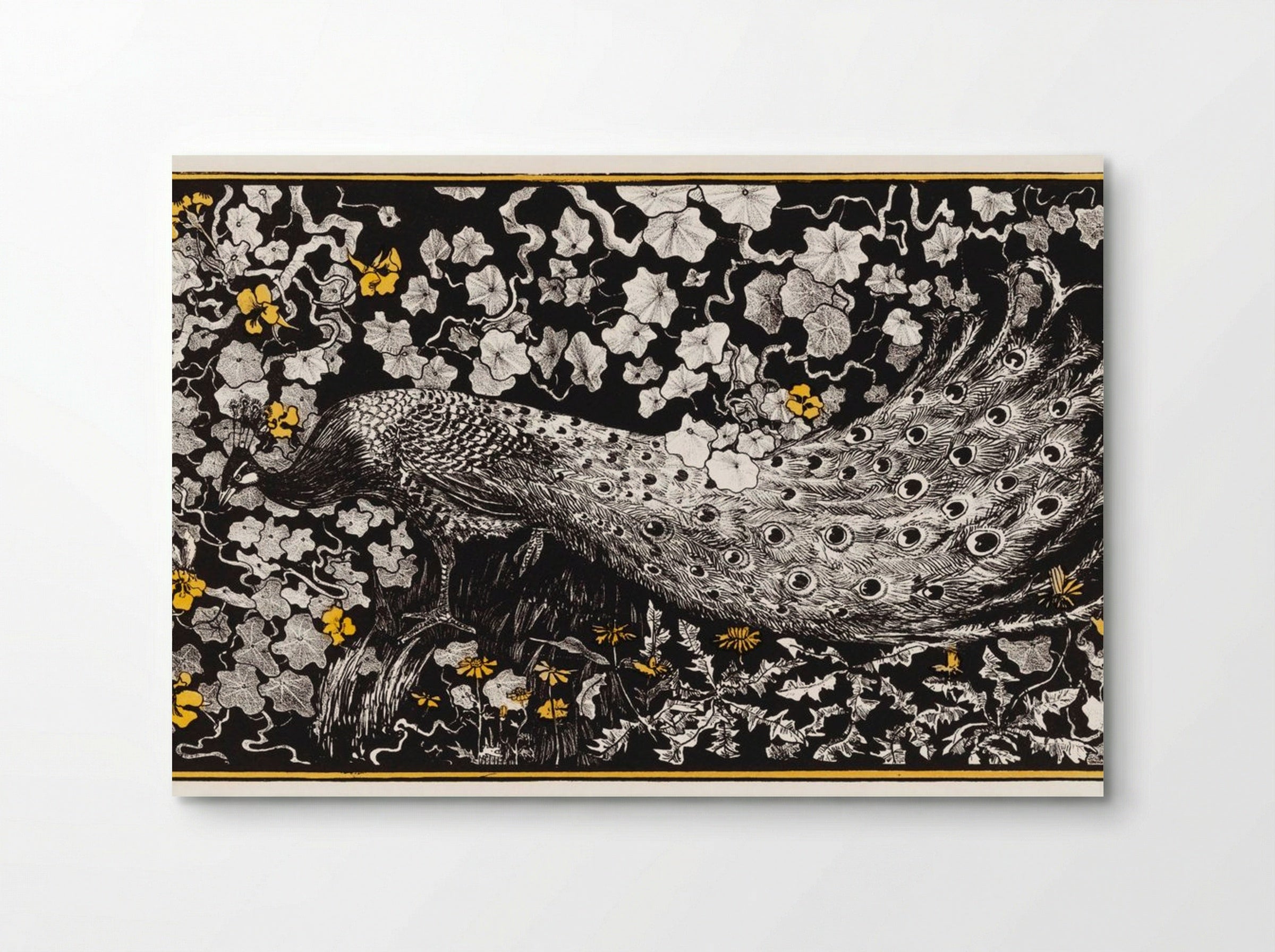 Peacock Among Foliage - Theo van Hoytema - Poster