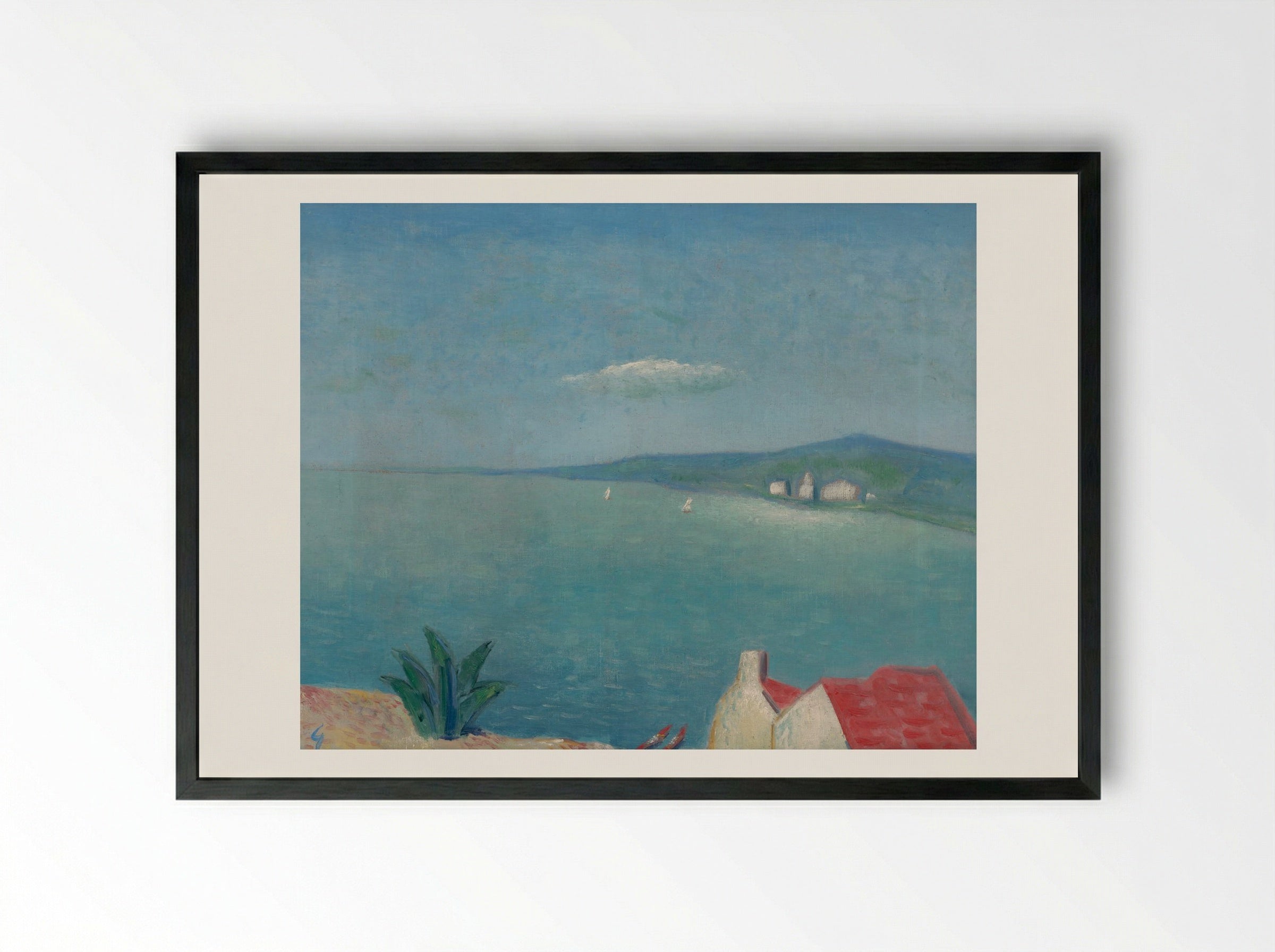 The Adriatic - Mikuláš Galanda - Framed Print Black