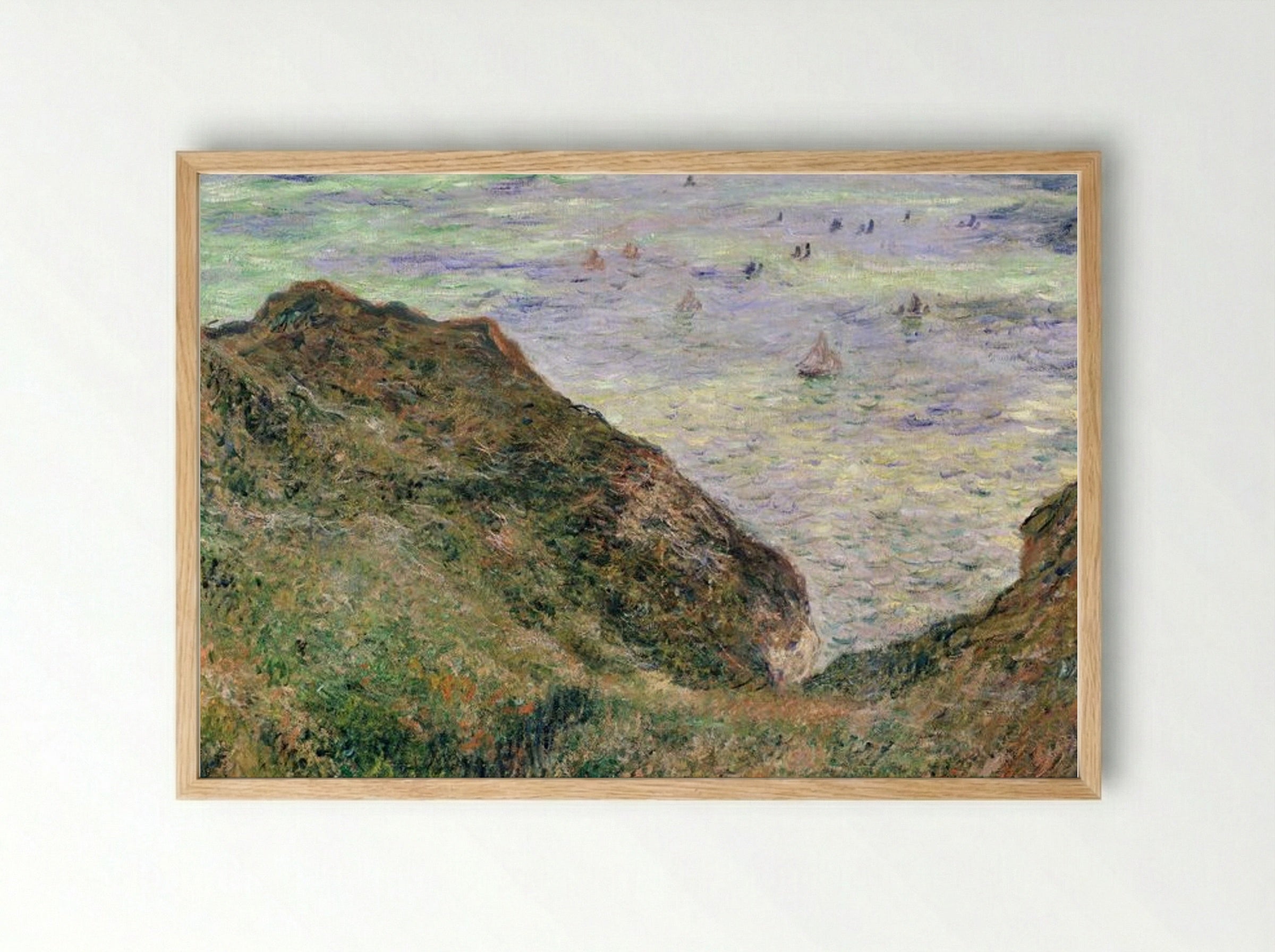 View Over the Sea - Claude Monet - Framed Print Wood